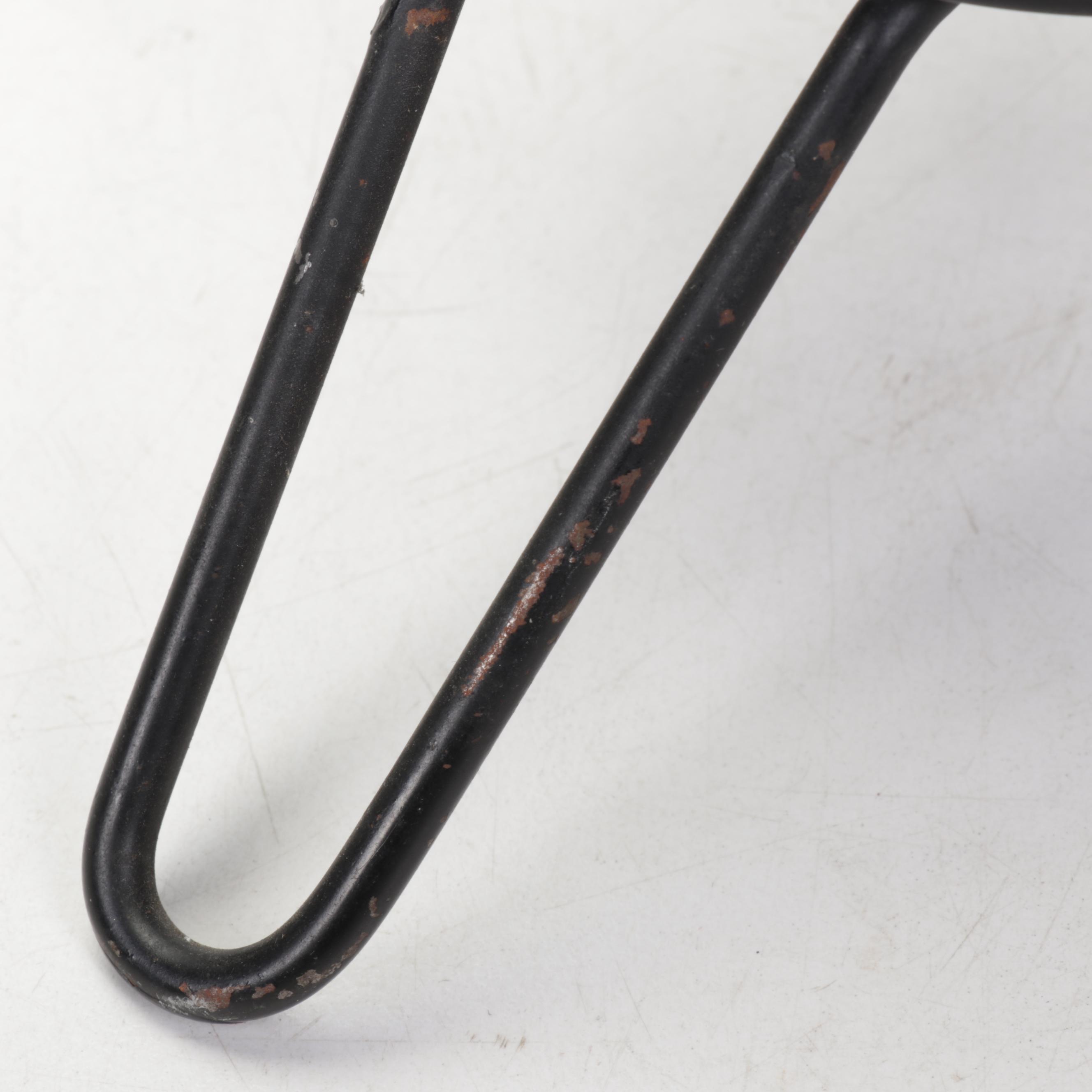 Pierced Metal Cylinder Table Lamp with Paper Insert, Mid-20th Century