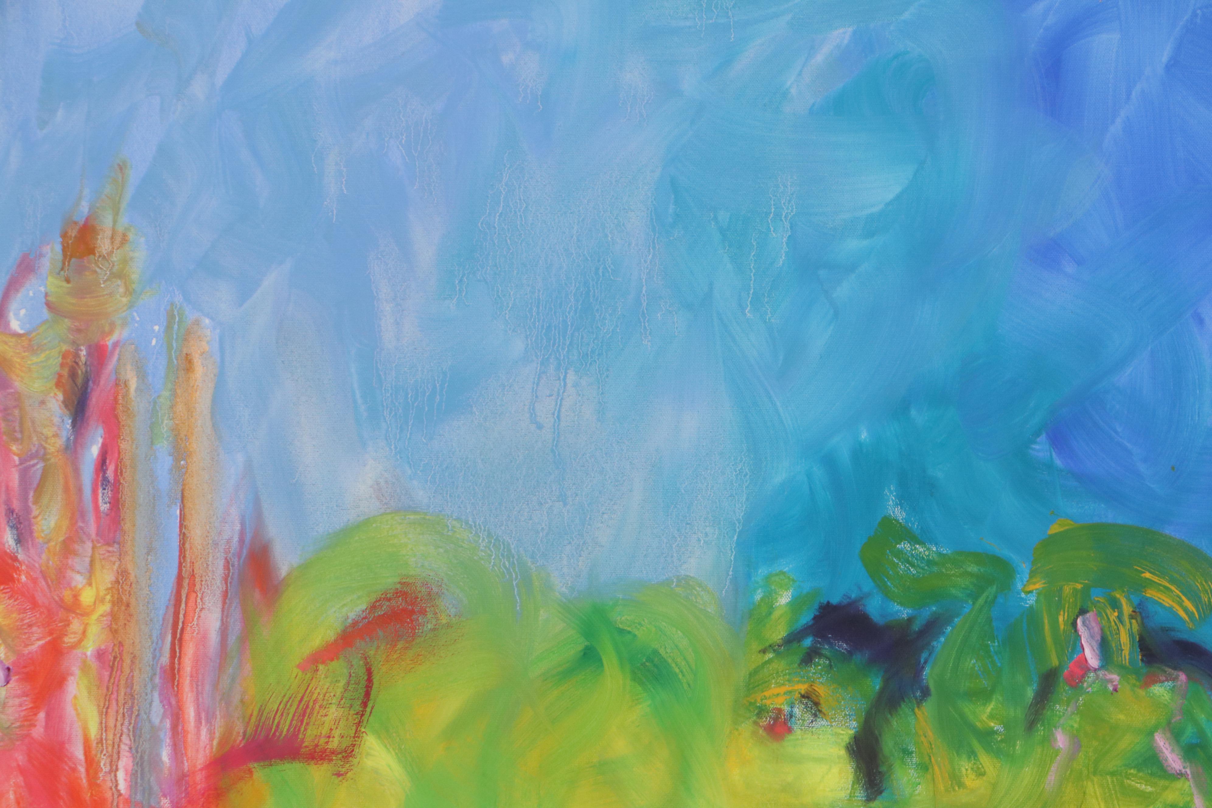 Suzie Wright Abstract Oil Painting "Field"