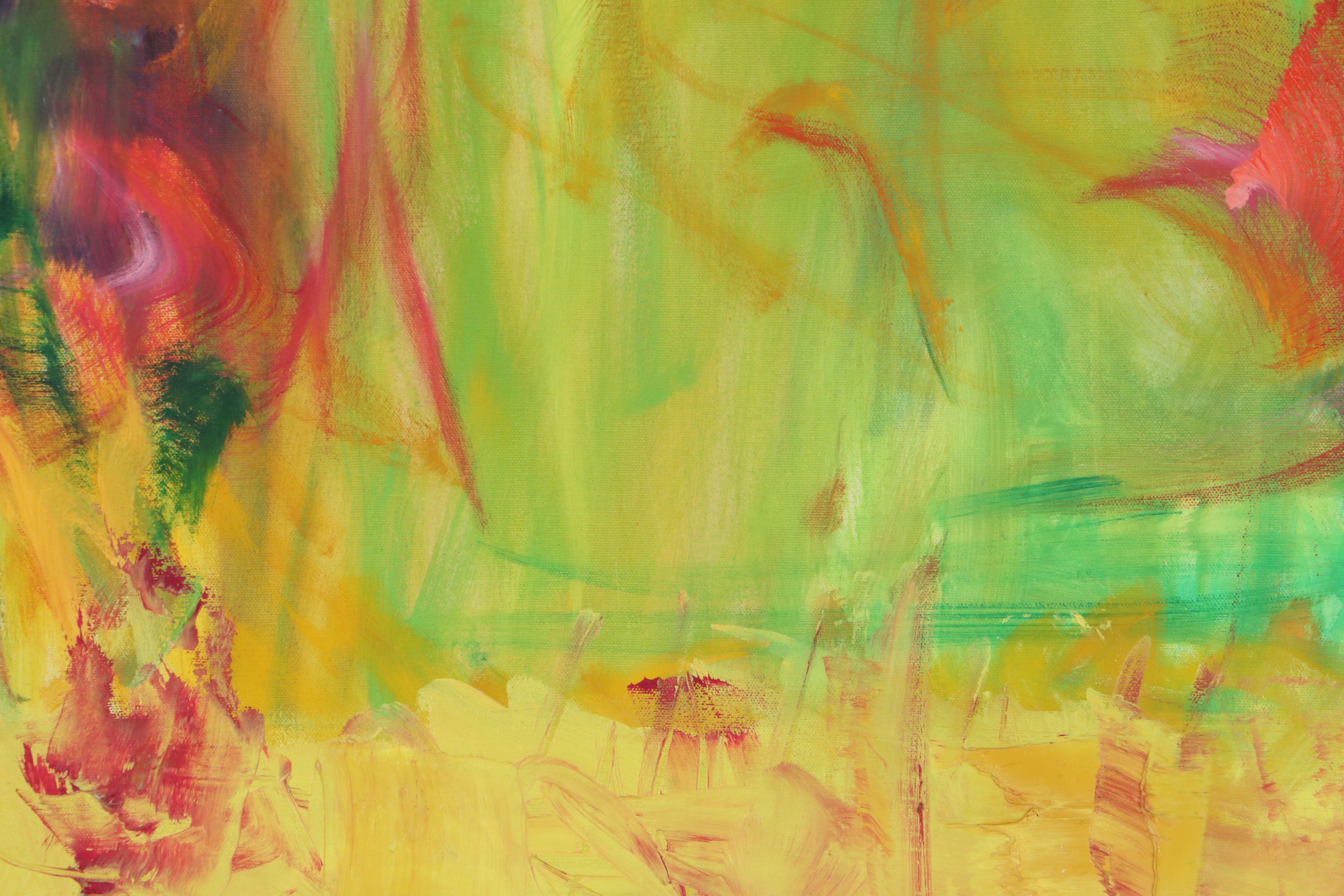 Suzie Wright Abstract Oil Painting "Field"