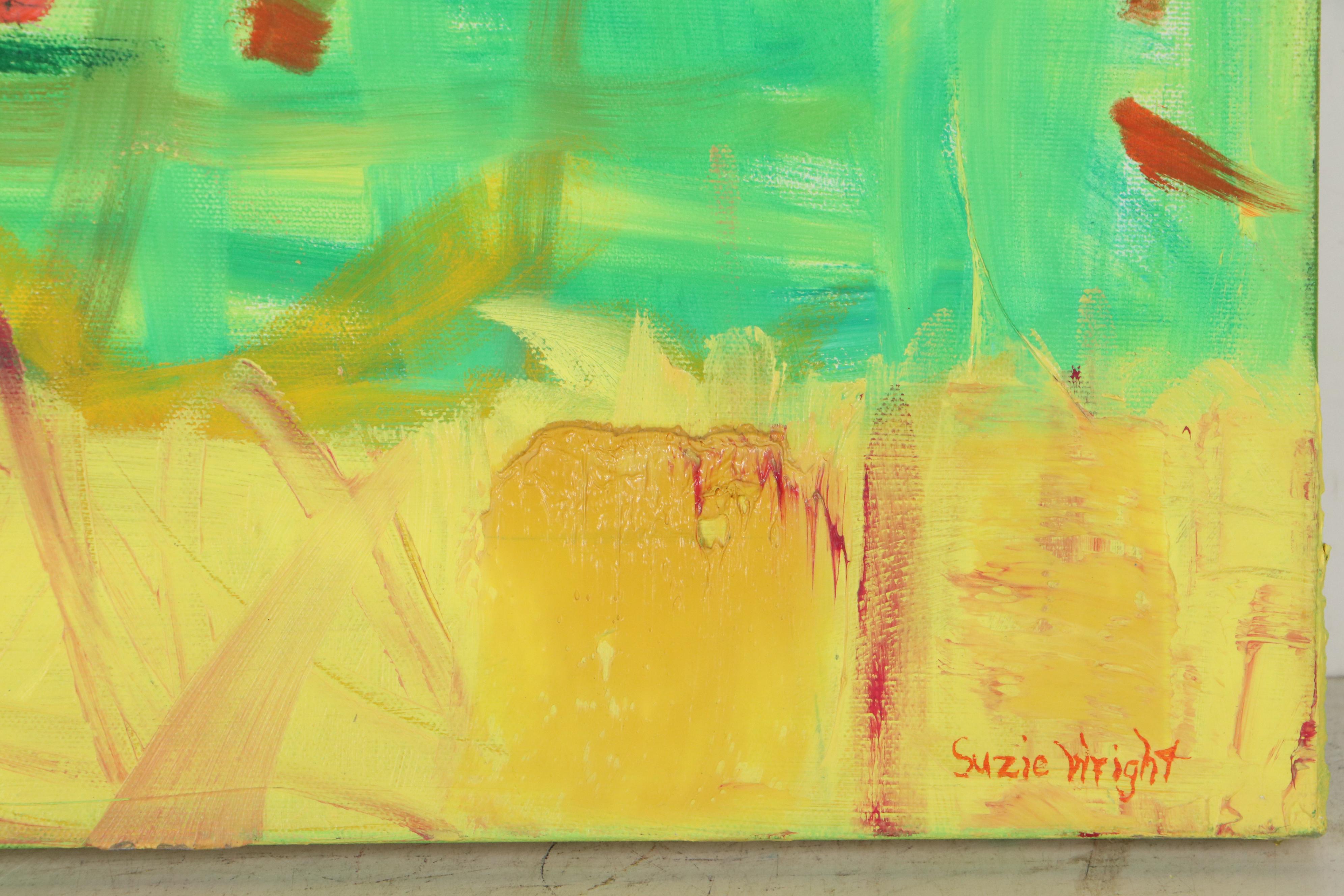 Suzie Wright Abstract Oil Painting "Field"