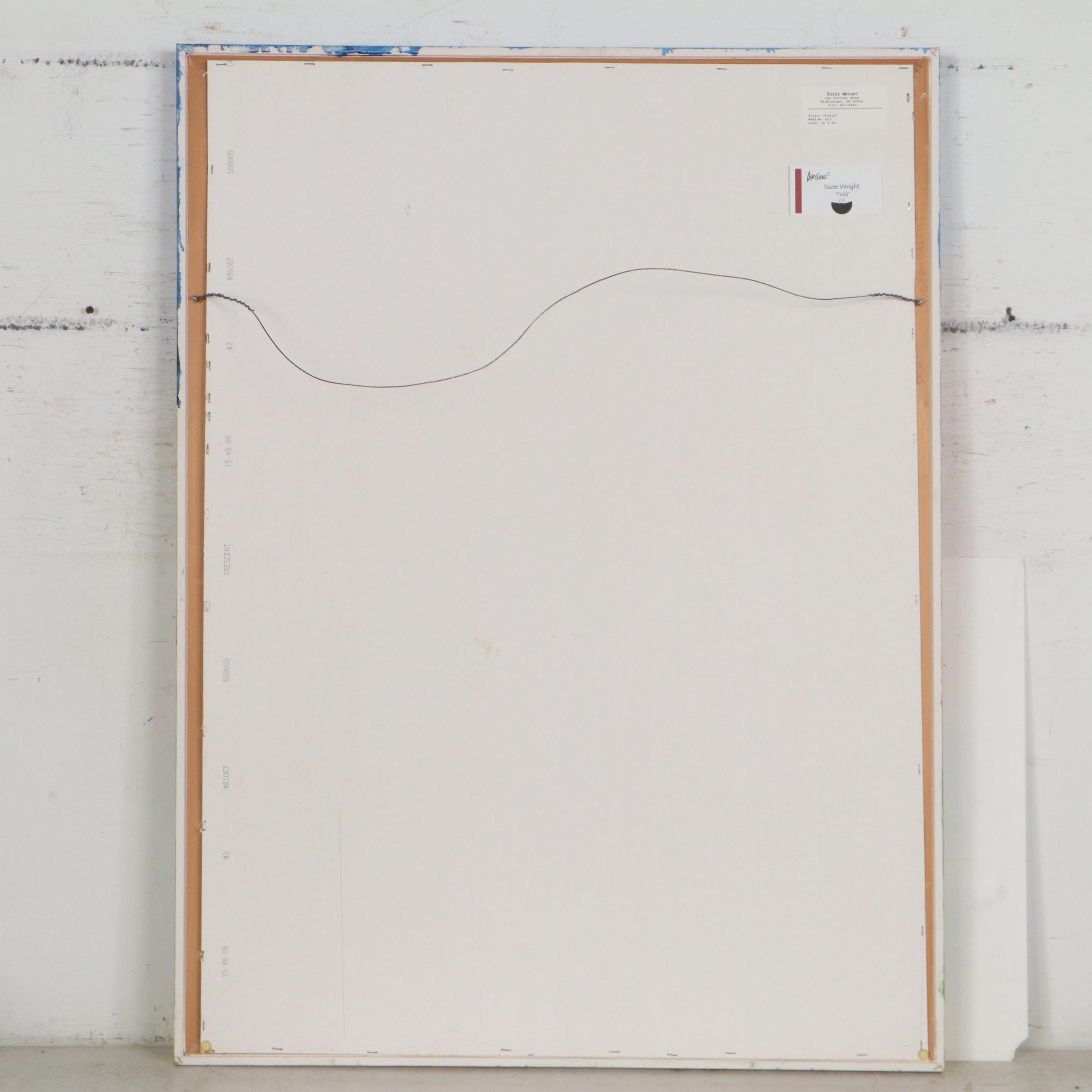 Suzie Wright Abstract Oil Painting "Field"