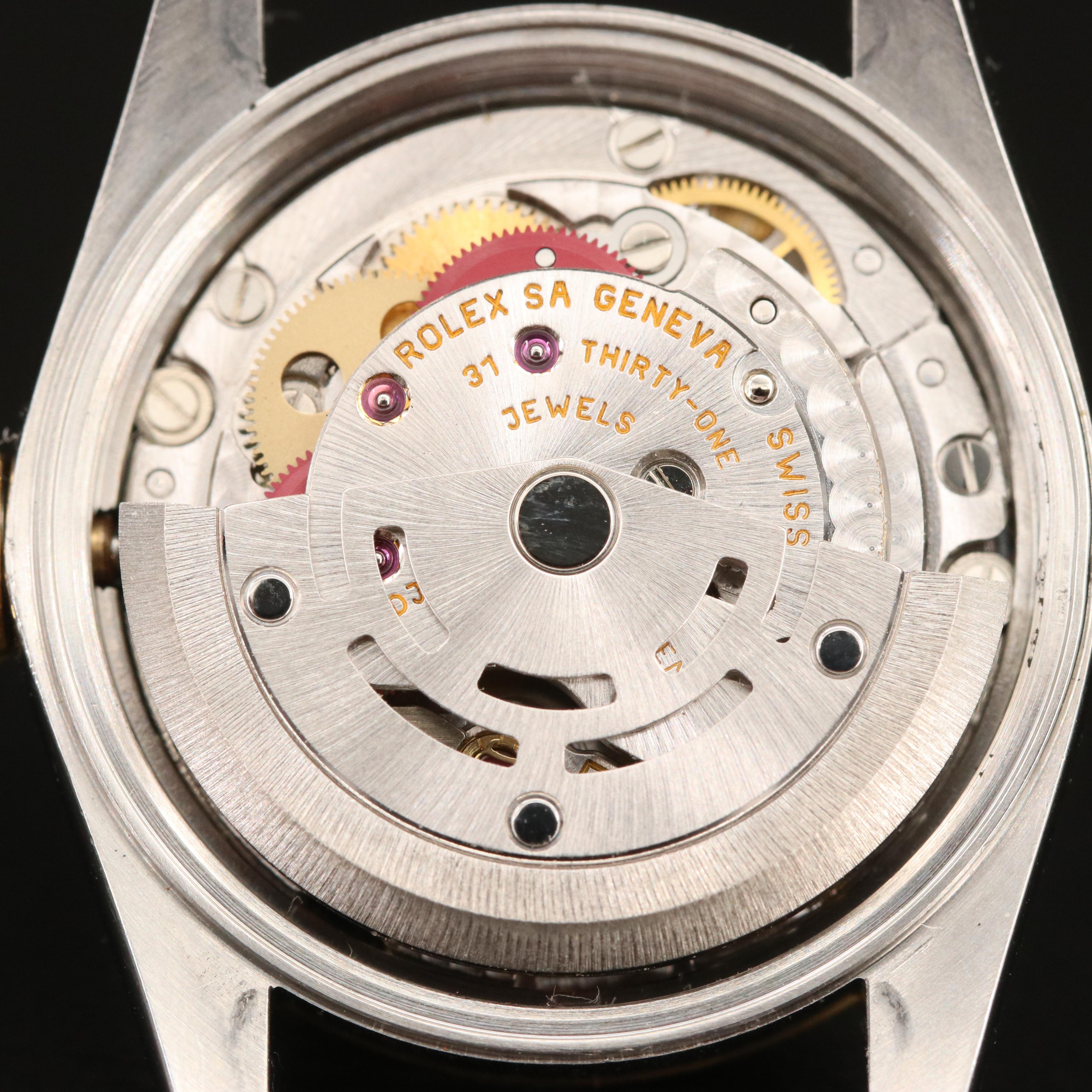 2002 - 2004 Rolex Factory Diamond Dial Oyster Perpetual Watch