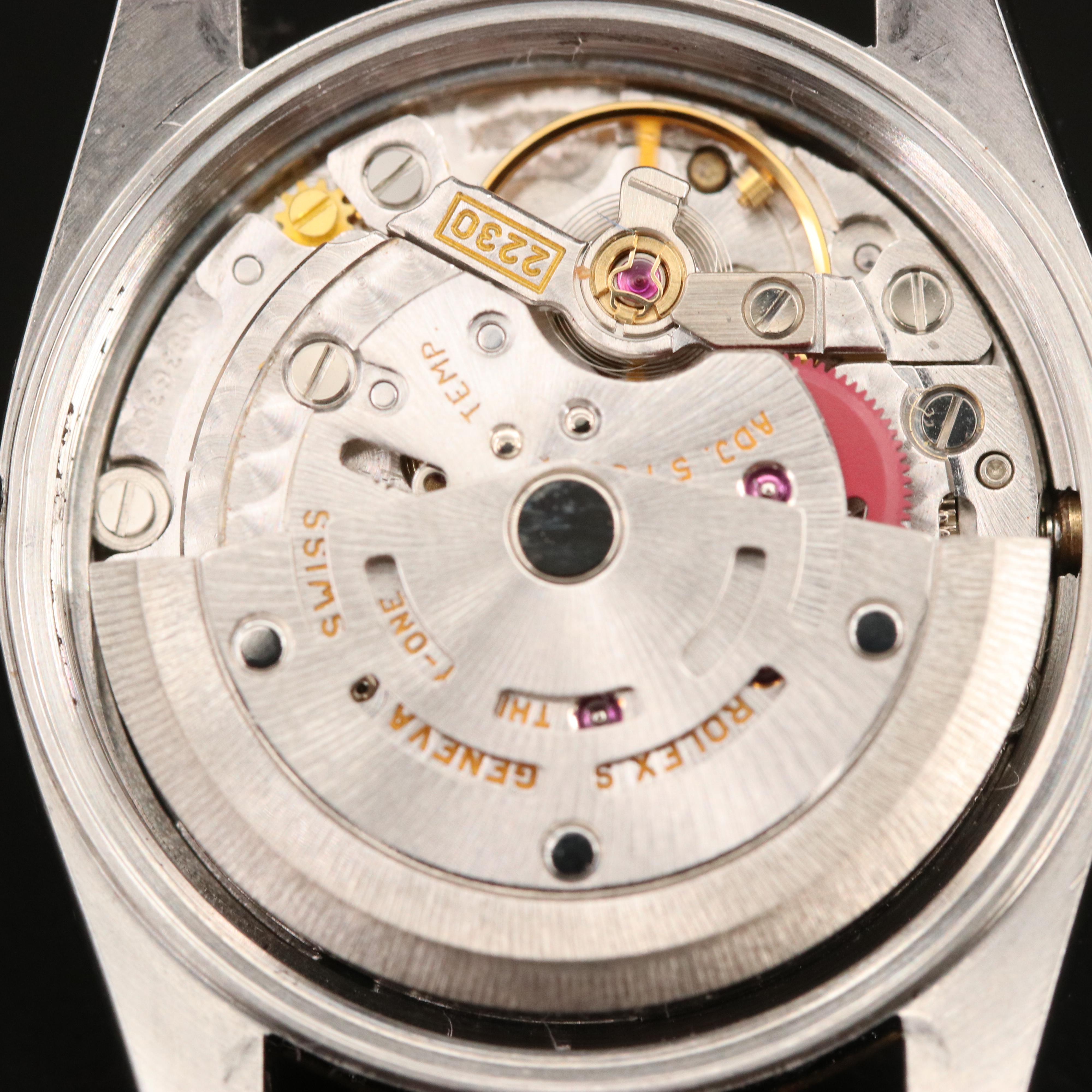 2002 - 2004 Rolex Factory Diamond Dial Oyster Perpetual Watch