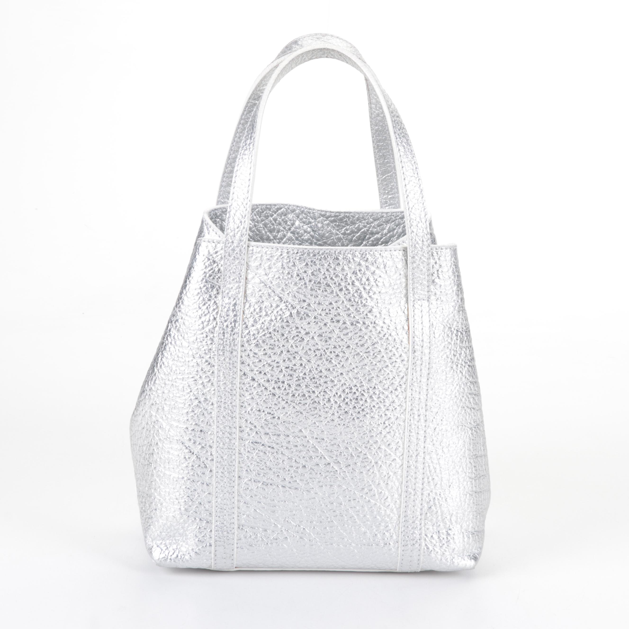 Prada and Giuseppe Zanotti Metallic Leather Sandals with Lambertson Truex Bag