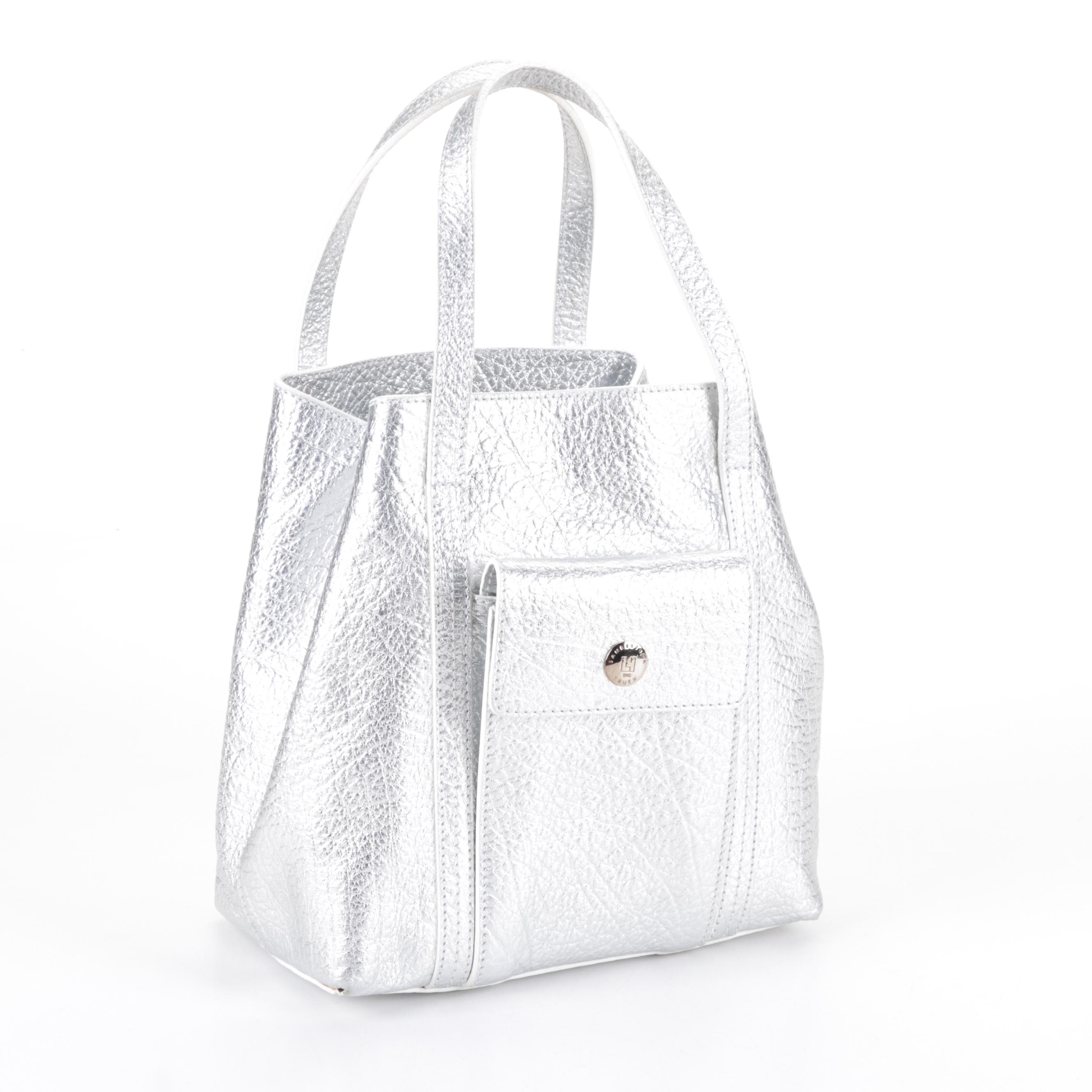 Prada and Giuseppe Zanotti Metallic Leather Sandals with Lambertson Truex Bag