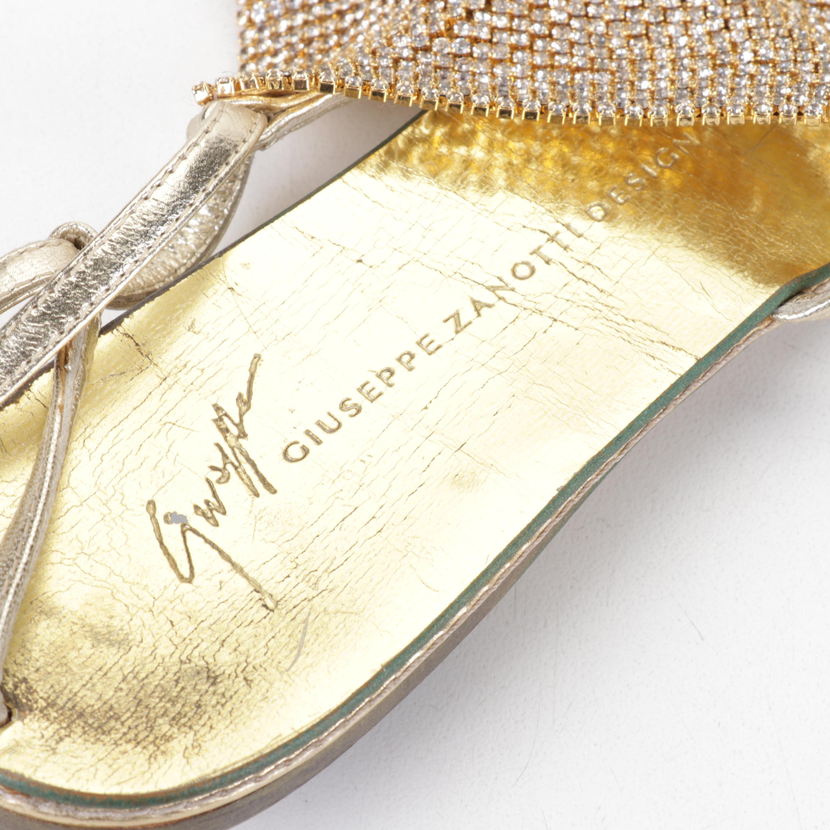 Prada and Giuseppe Zanotti Metallic Leather Sandals with Lambertson Truex Bag