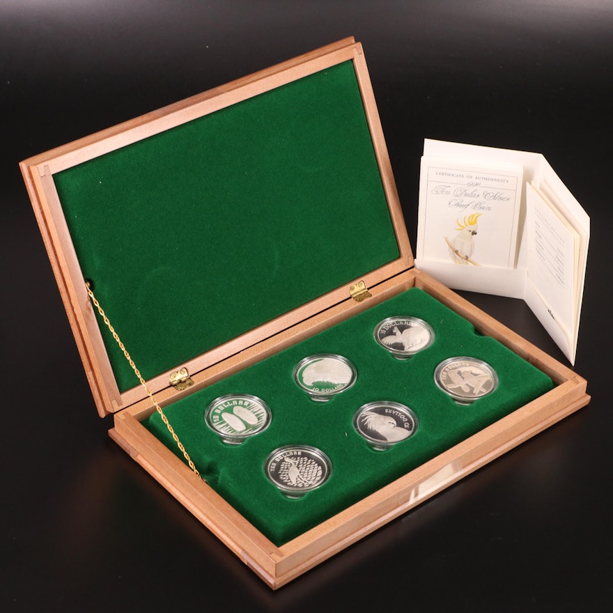 1989-1994 Austrailia Six Piece Silver Proof Set