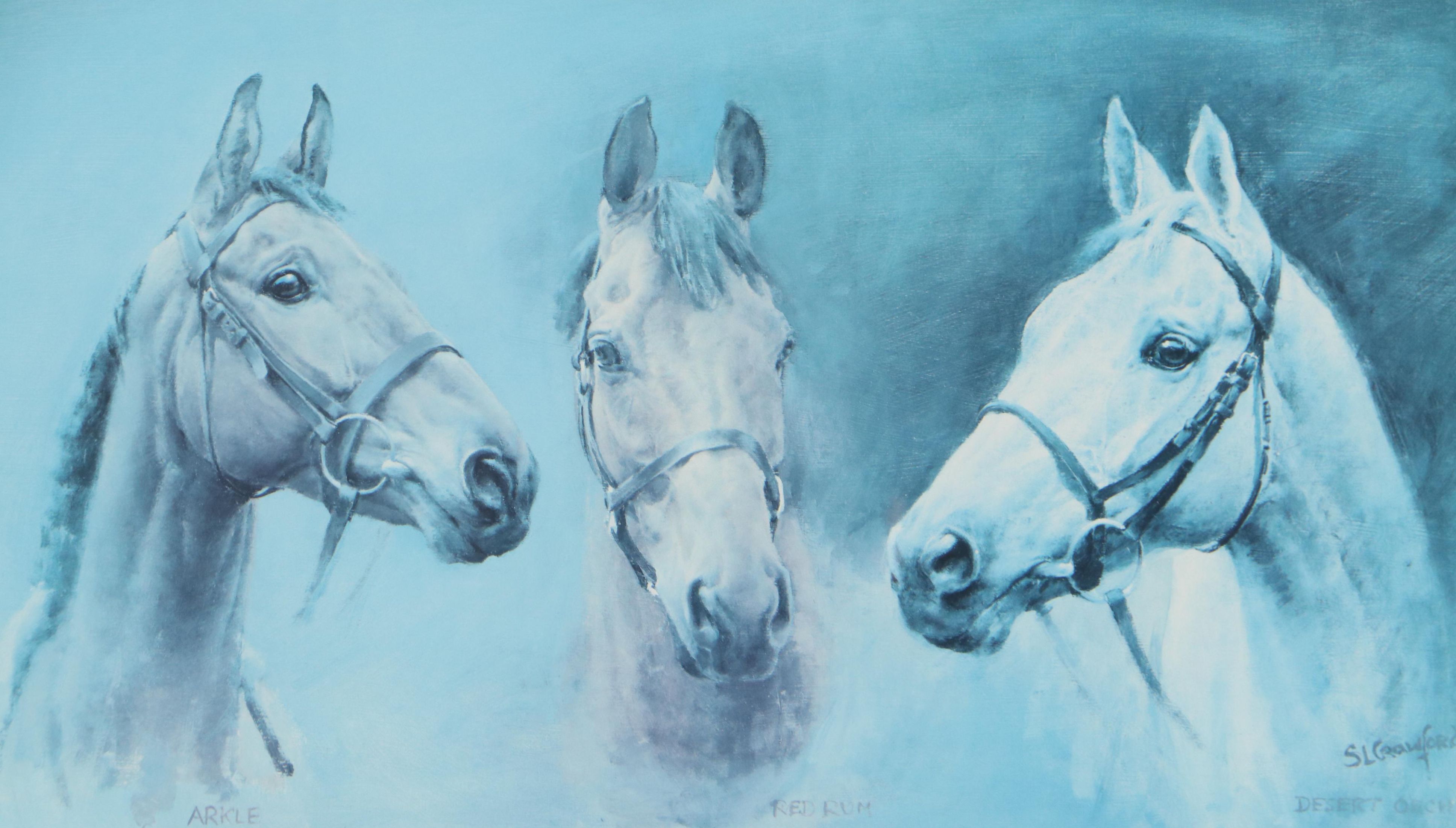 Offset Lithograph After Susan L. Crawford "We Three Kings"