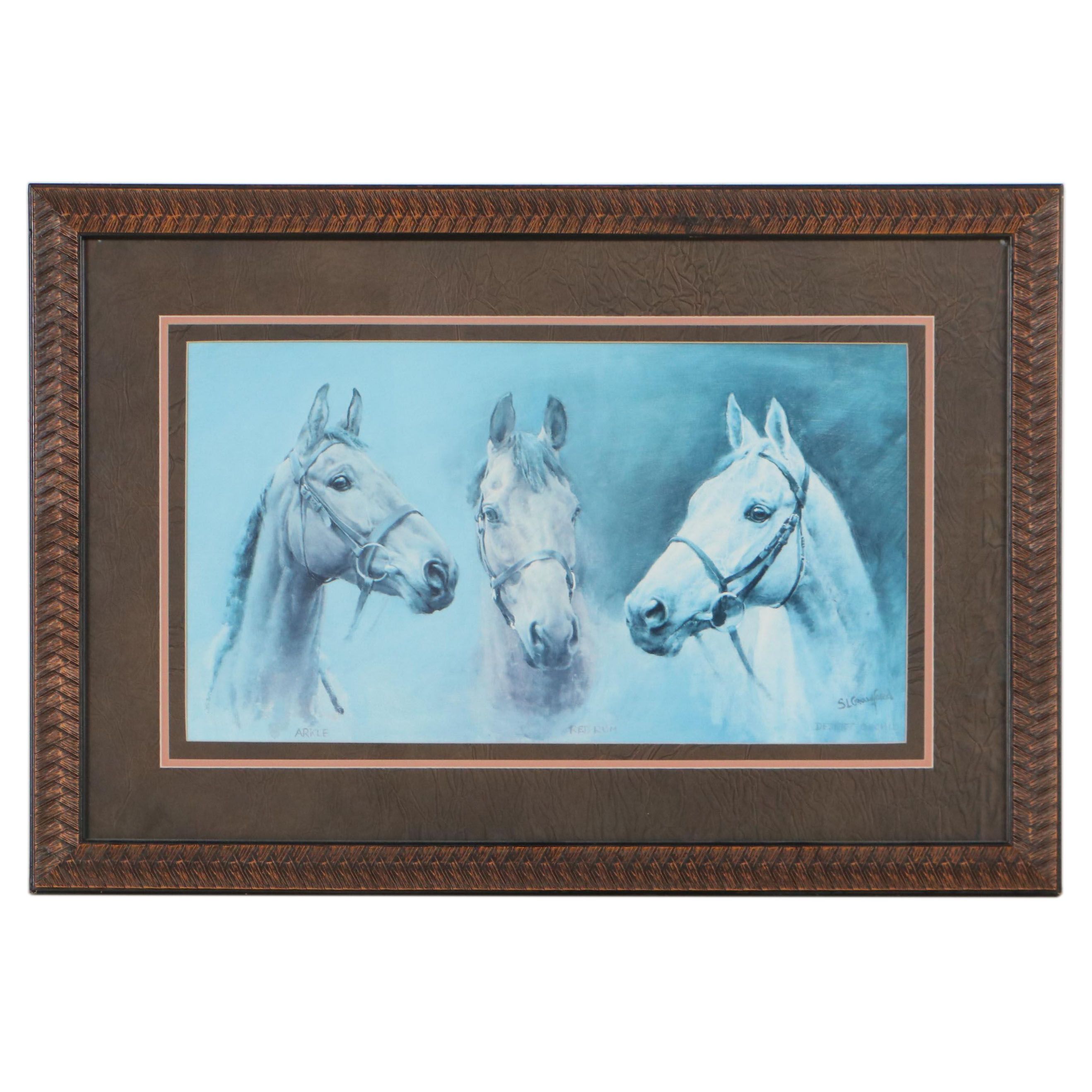 Offset Lithograph After Susan L. Crawford "We Three Kings"