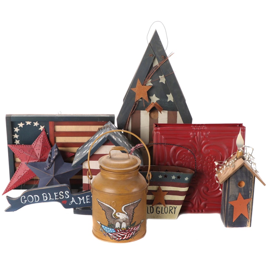 Americana Folk Art Wall and Mantel Décor