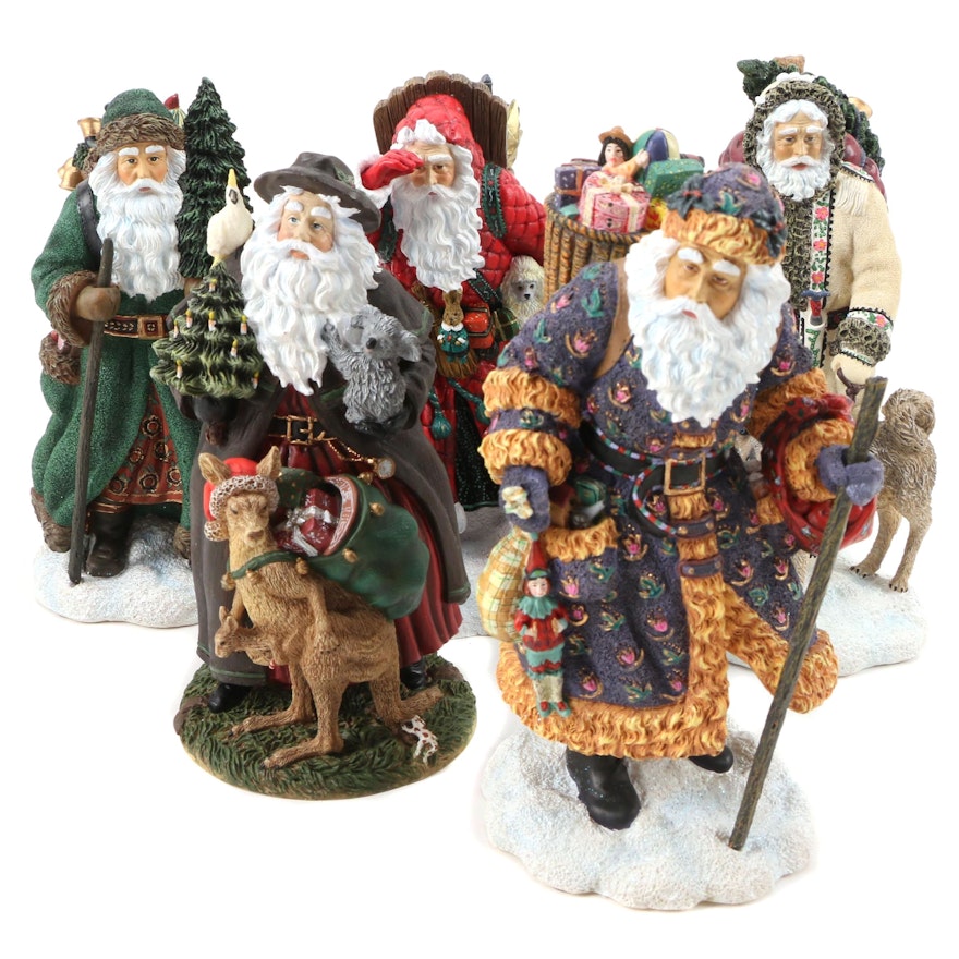 Pipka "Alaskan Santa" and Other Santa Figurines