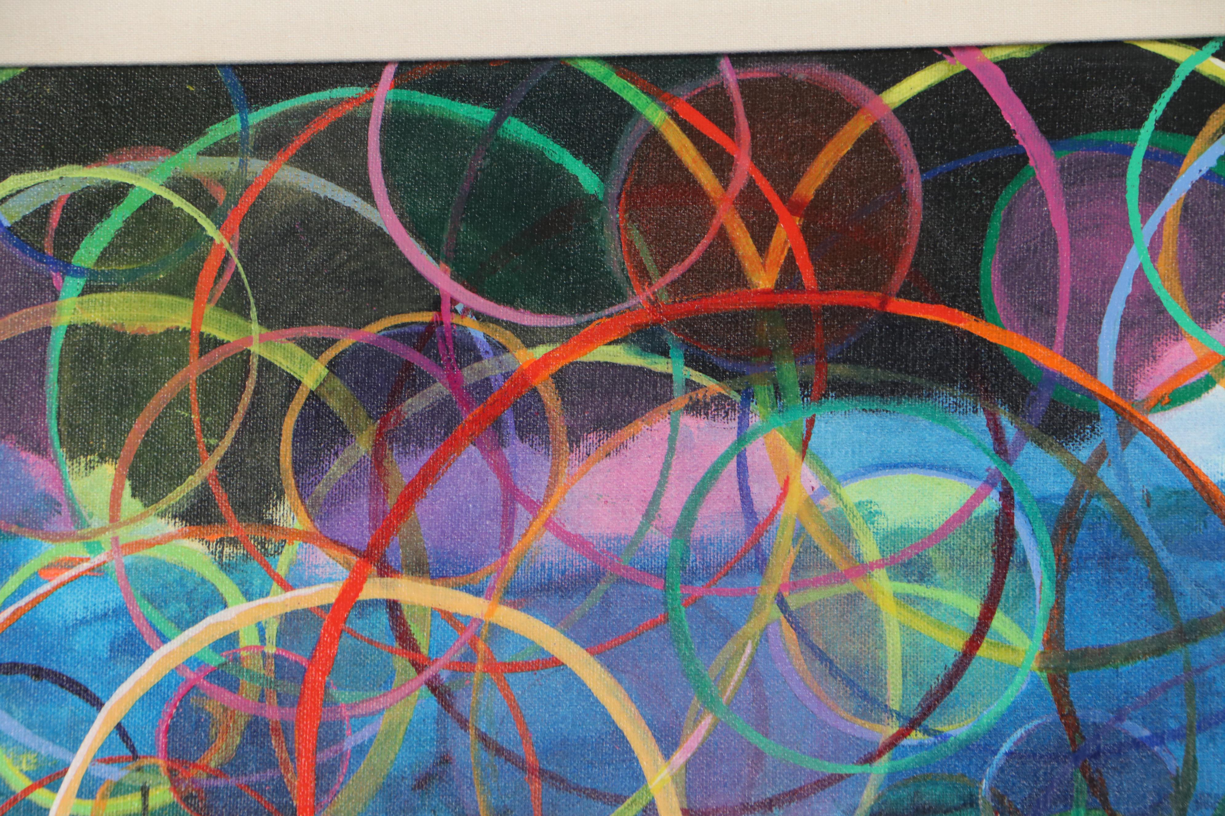 Suzie  Wright Abstract Acrylic Painting "Areas of Focus", 1997