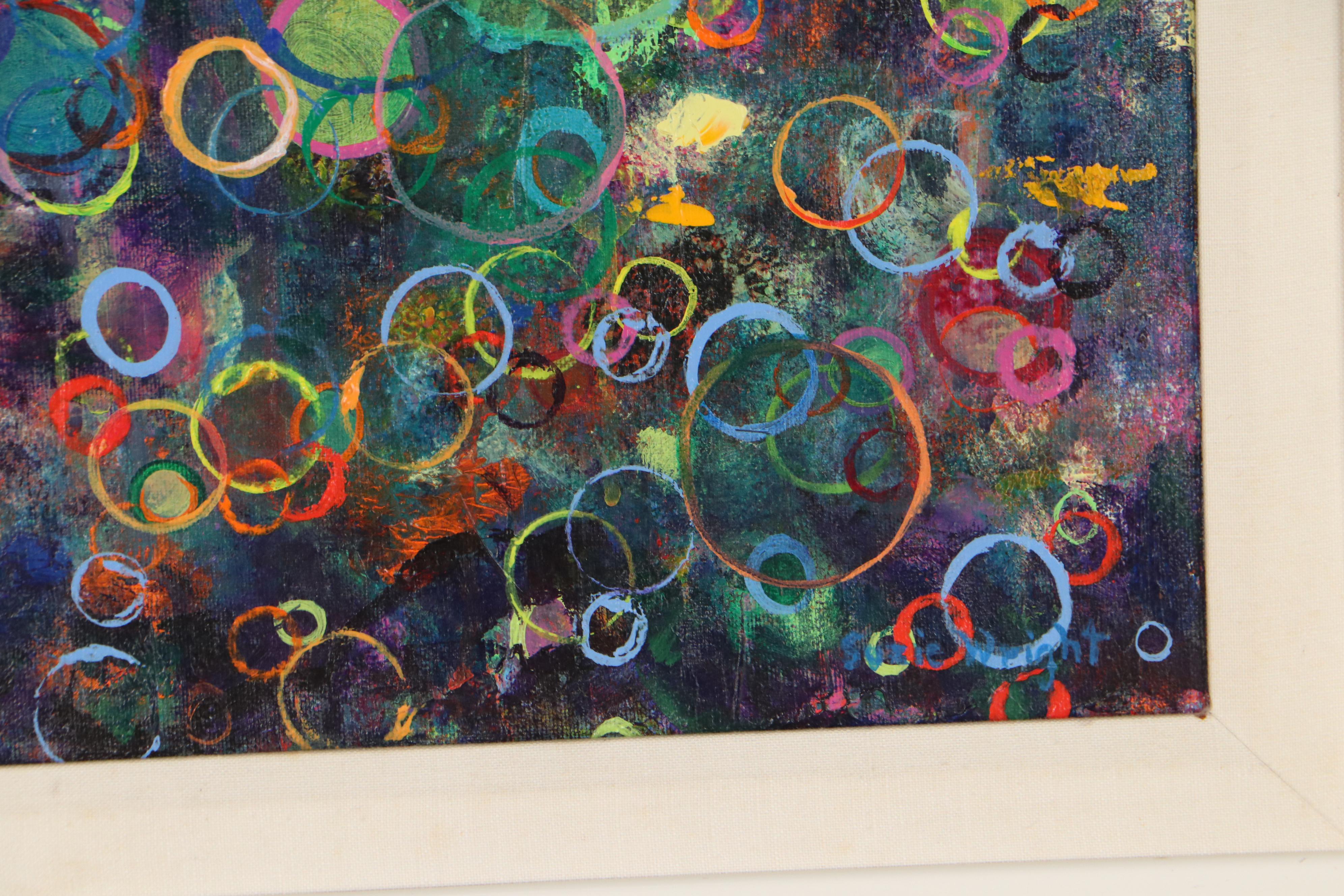 Suzie  Wright Abstract Acrylic Painting "Areas of Focus", 1997