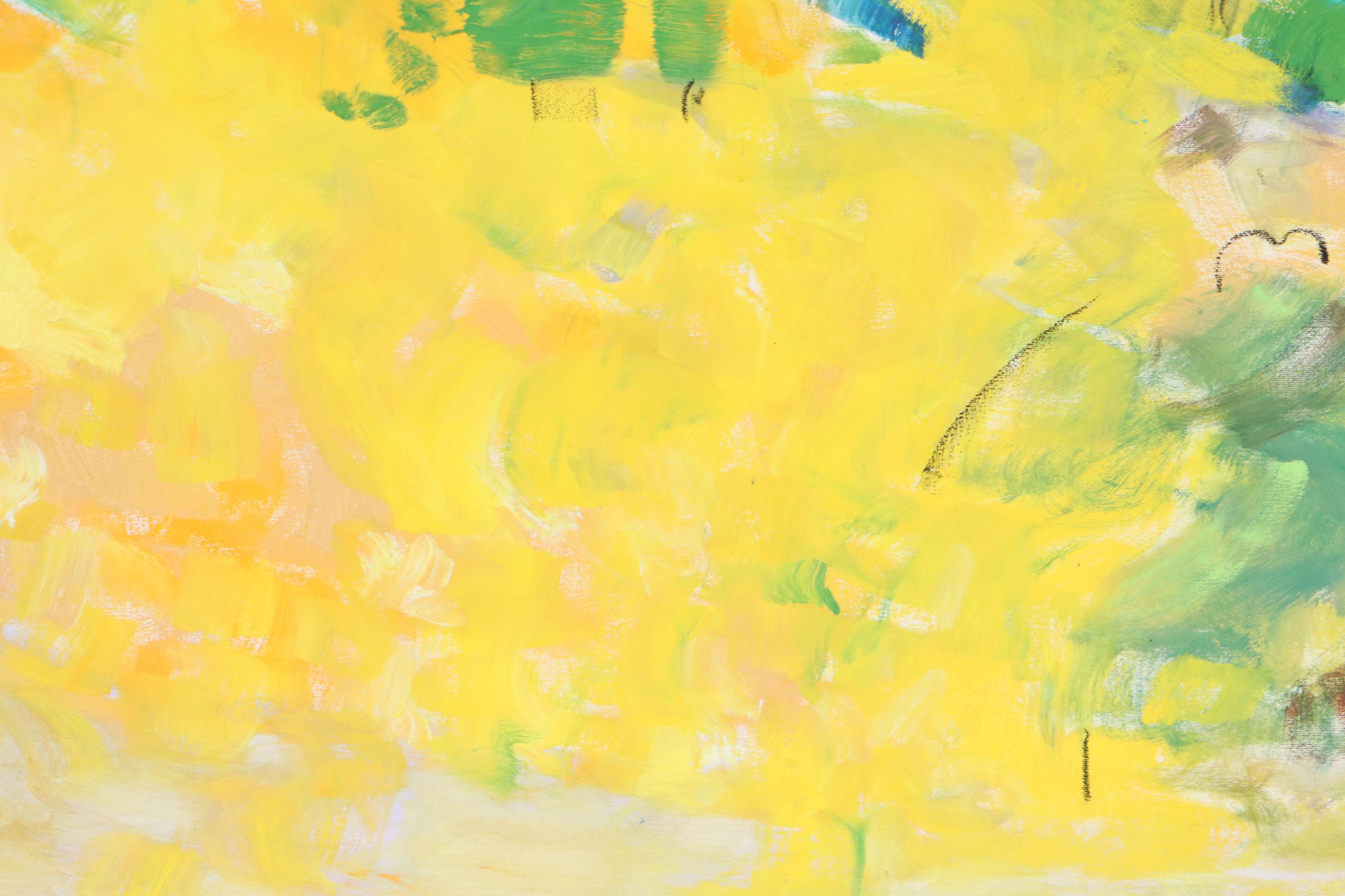 Suzie Wright Abstract Oil Painting "Aerial View"