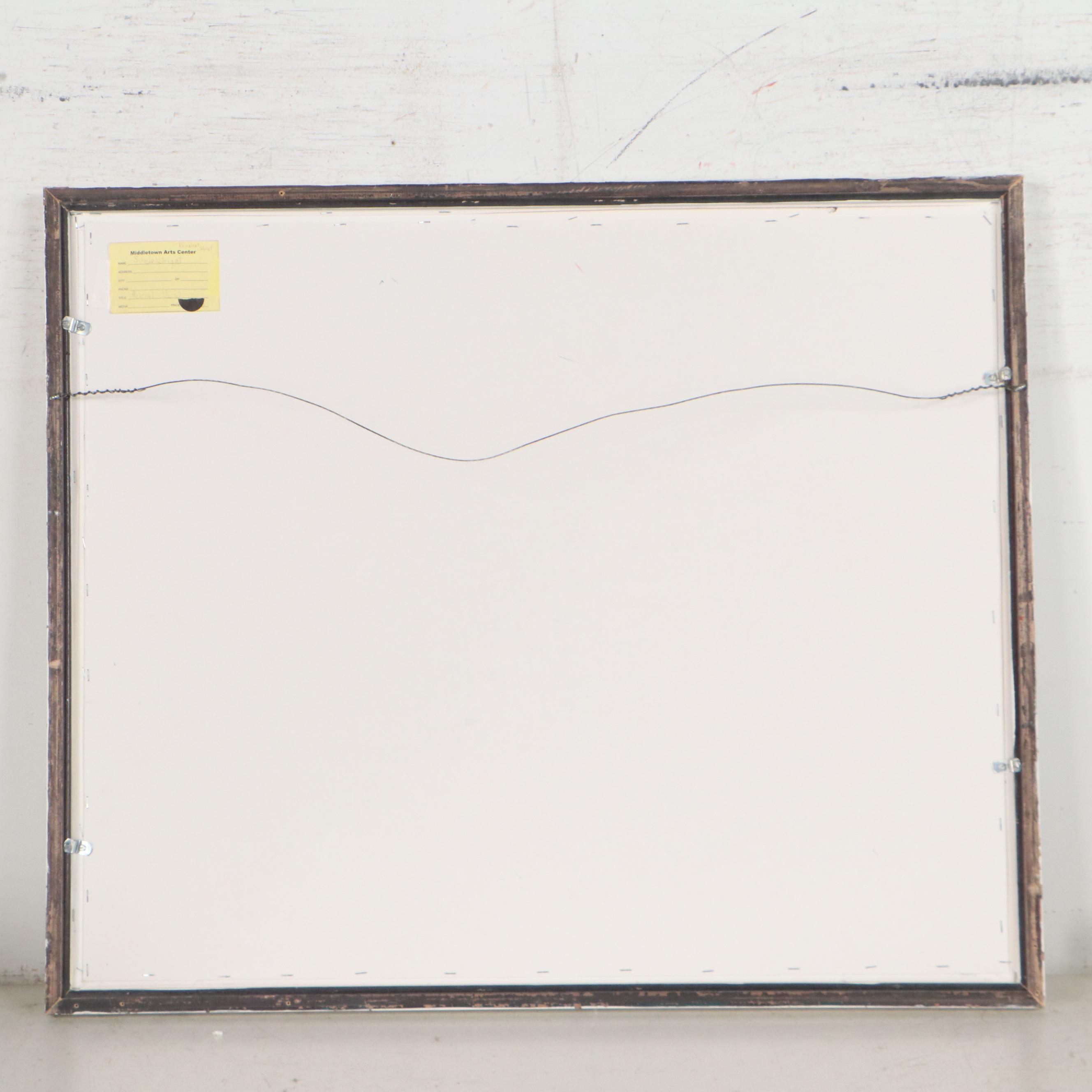 Suzie Wright Abstract Oil Painting "Aerial View"