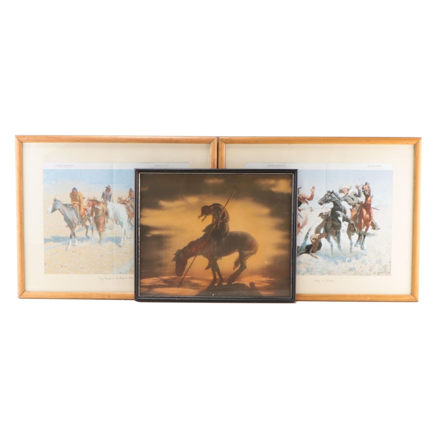 Offset Lithographs After Frederic Remington, More