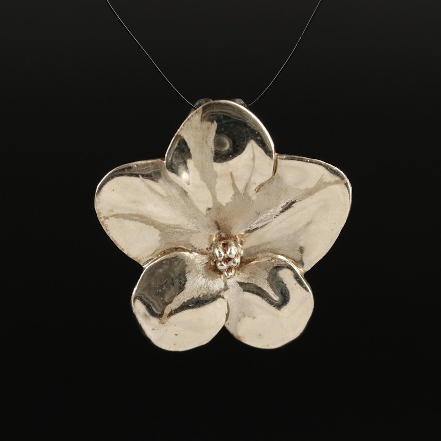 14K Flower Pendant