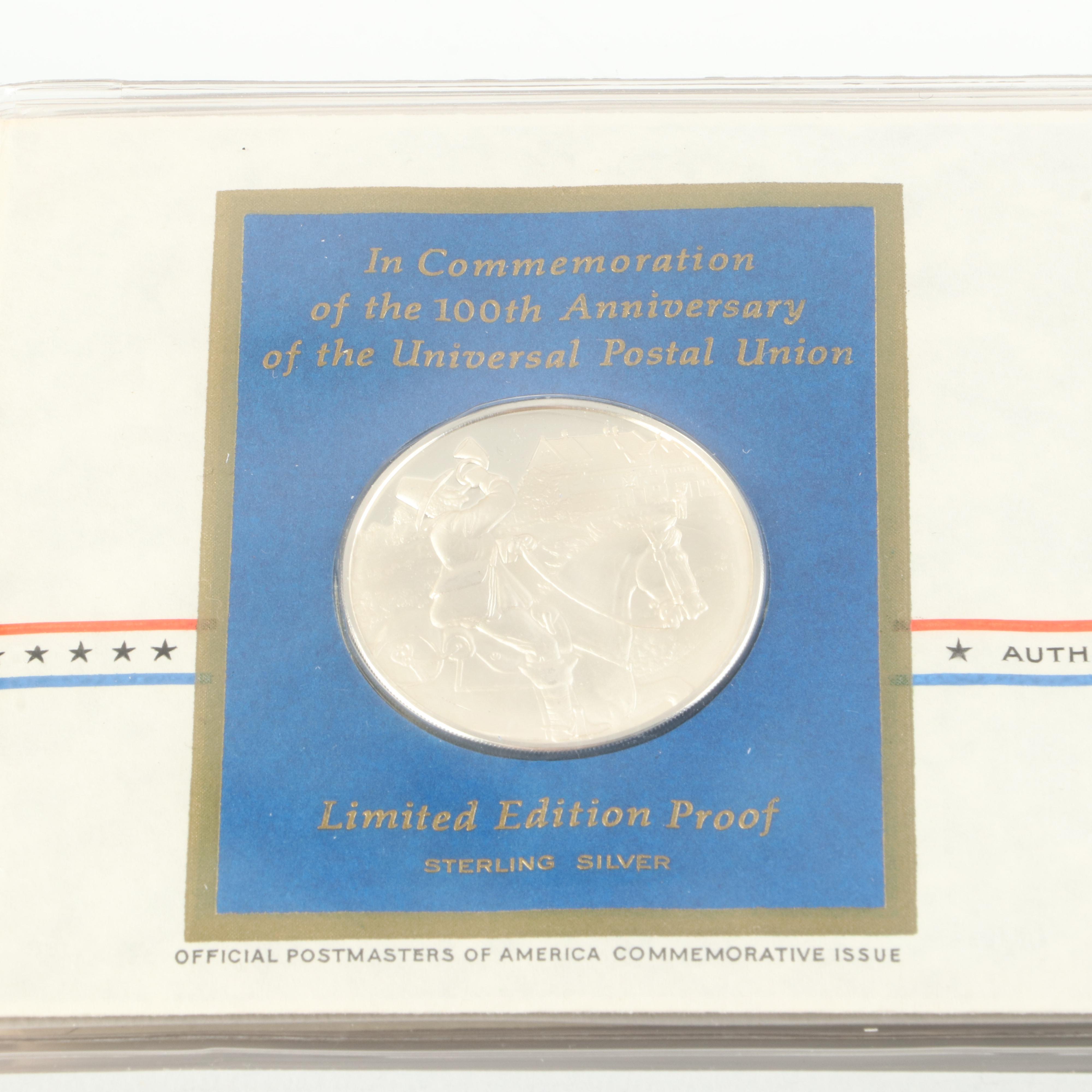 Two Postmasters of America Collection of Medallic First Day Cover Albums