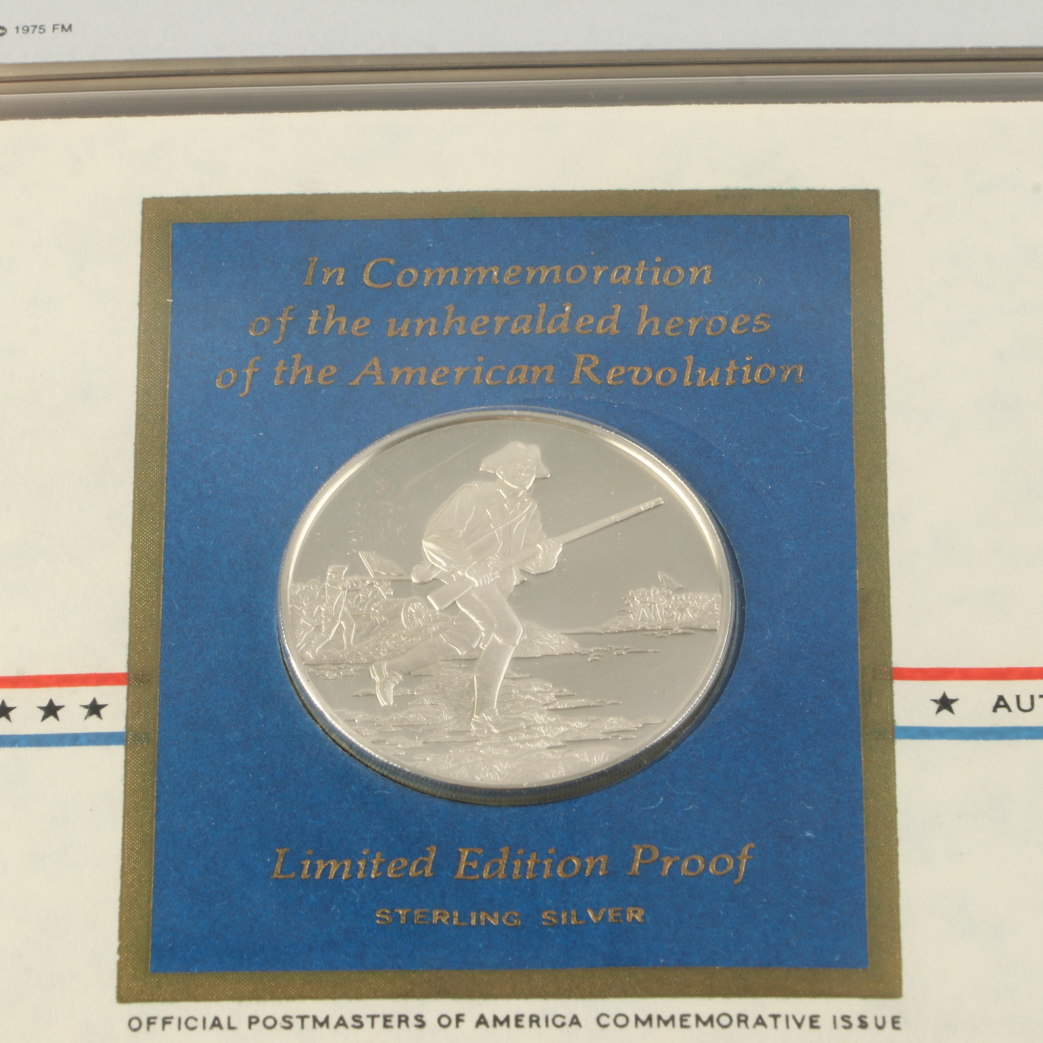Two Postmasters of America Collection of Medallic First Day Cover Albums
