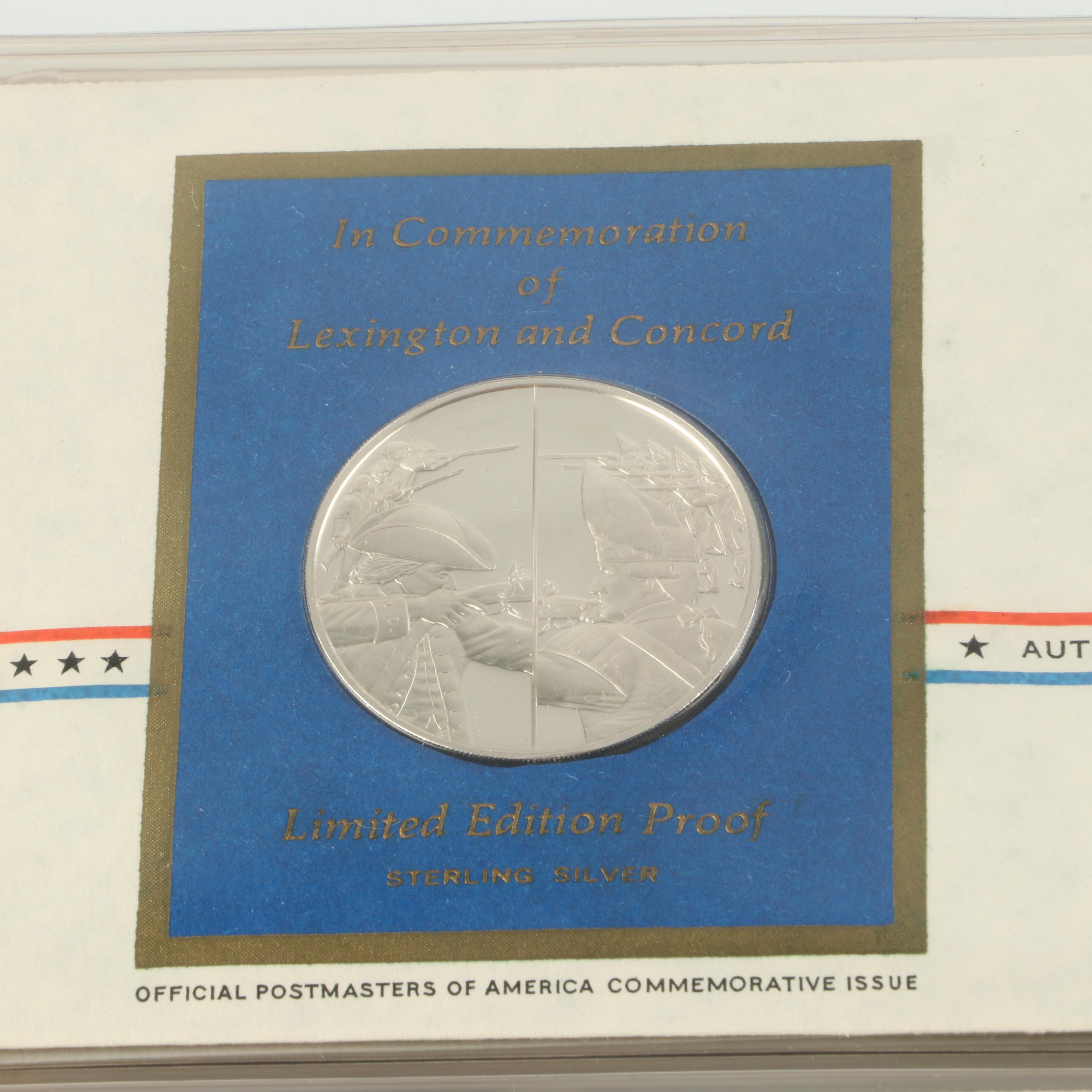 Two Postmasters of America Collection of Medallic First Day Cover Albums