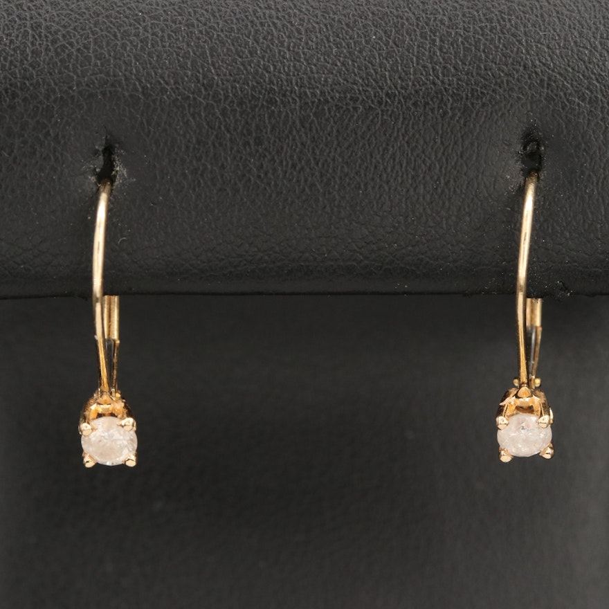 14K 0.34 CTW Diamond Drop Earrings