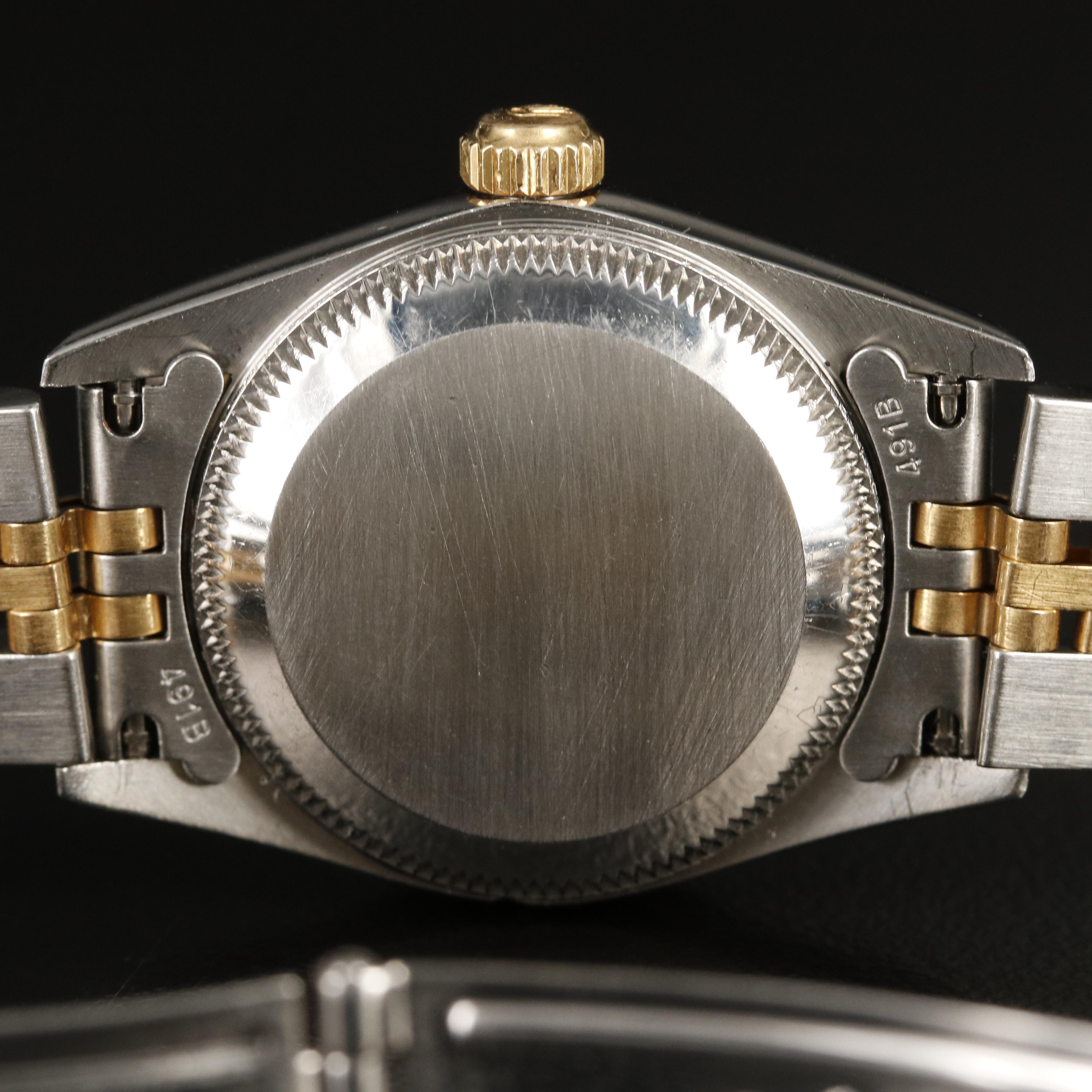 2002 - 2004 Rolex Factory Diamond Dial Oyster Perpetual Watch