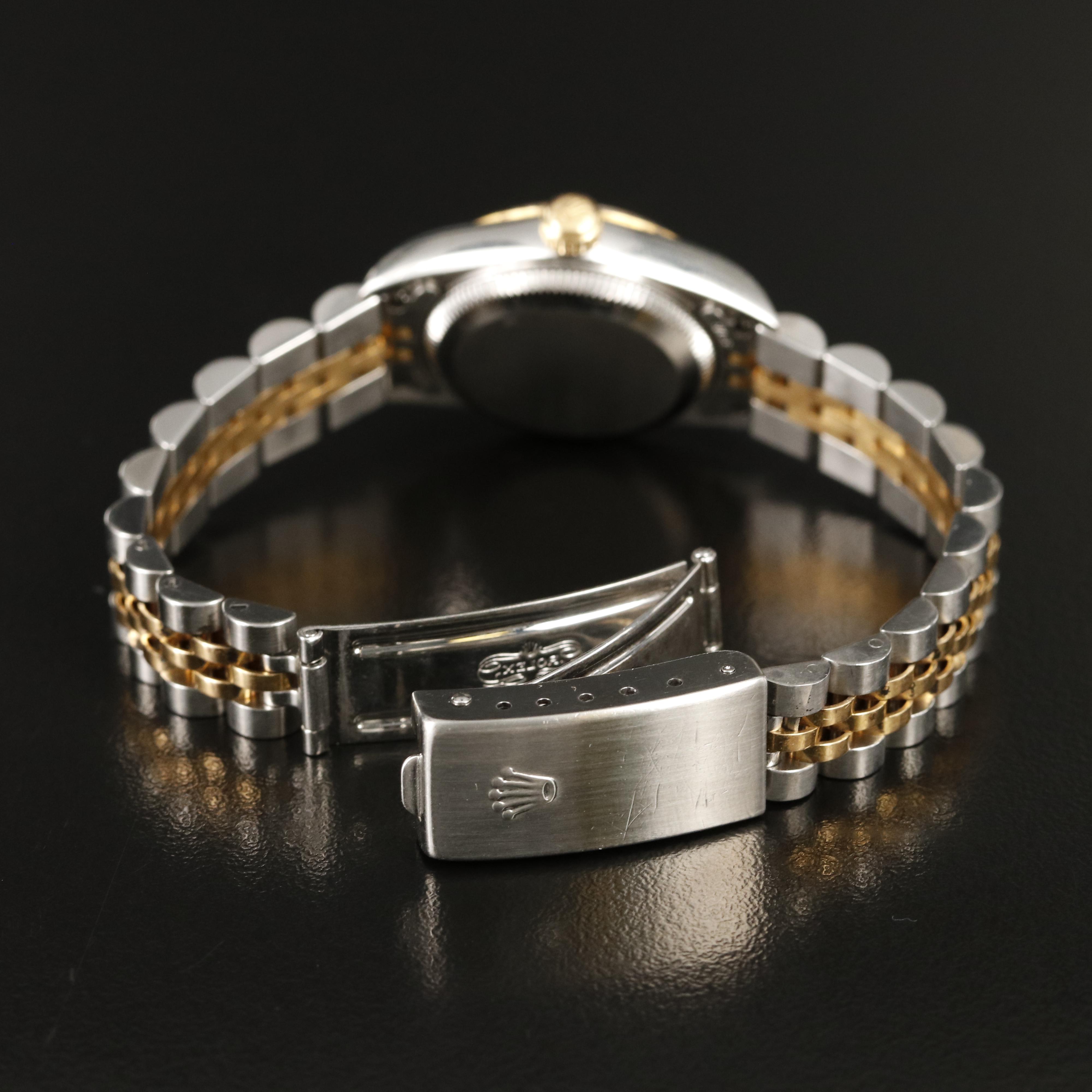 2002 - 2004 Rolex Factory Diamond Dial Oyster Perpetual Watch