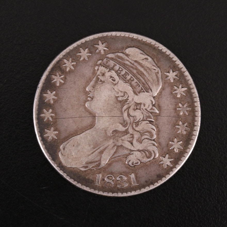 1831 Capped Bust Silver Half Dollar