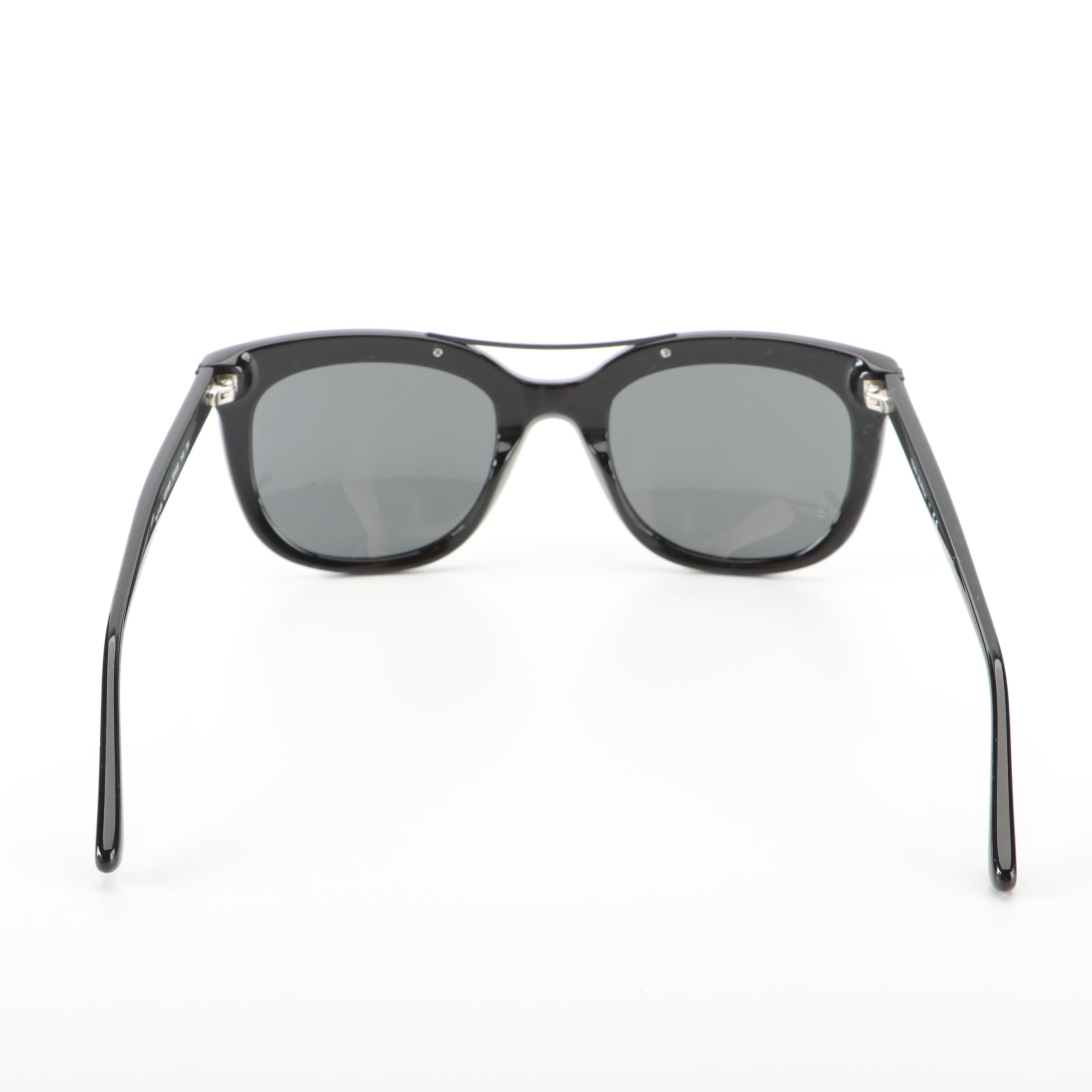 Tory Burch TY7105 Black Square Sunglasses with Case