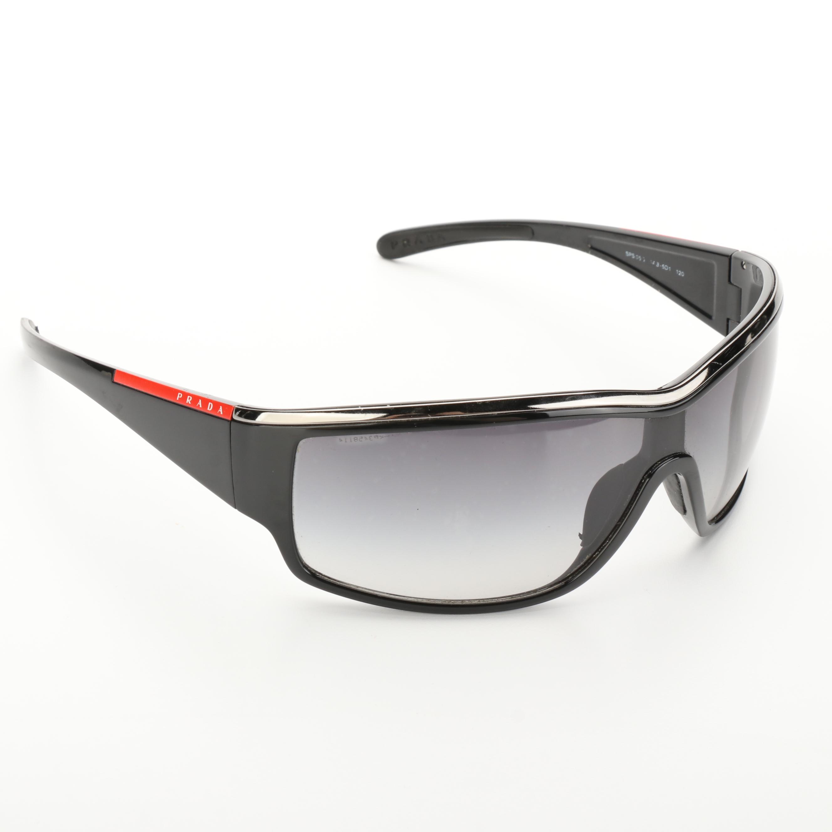 Prada Sport Wrap Style Sunglasses with Case