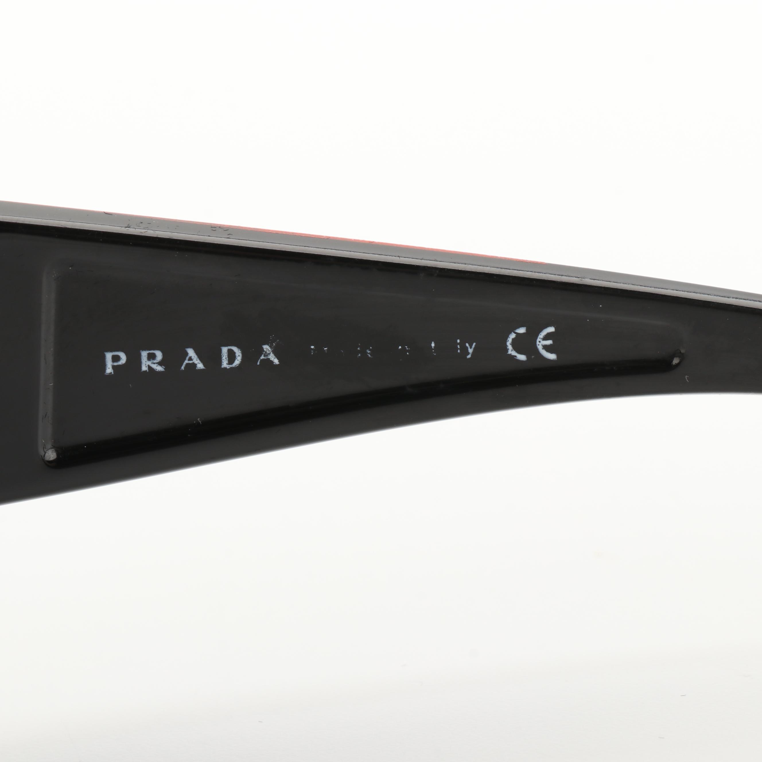 Prada Sport Wrap Style Sunglasses with Case