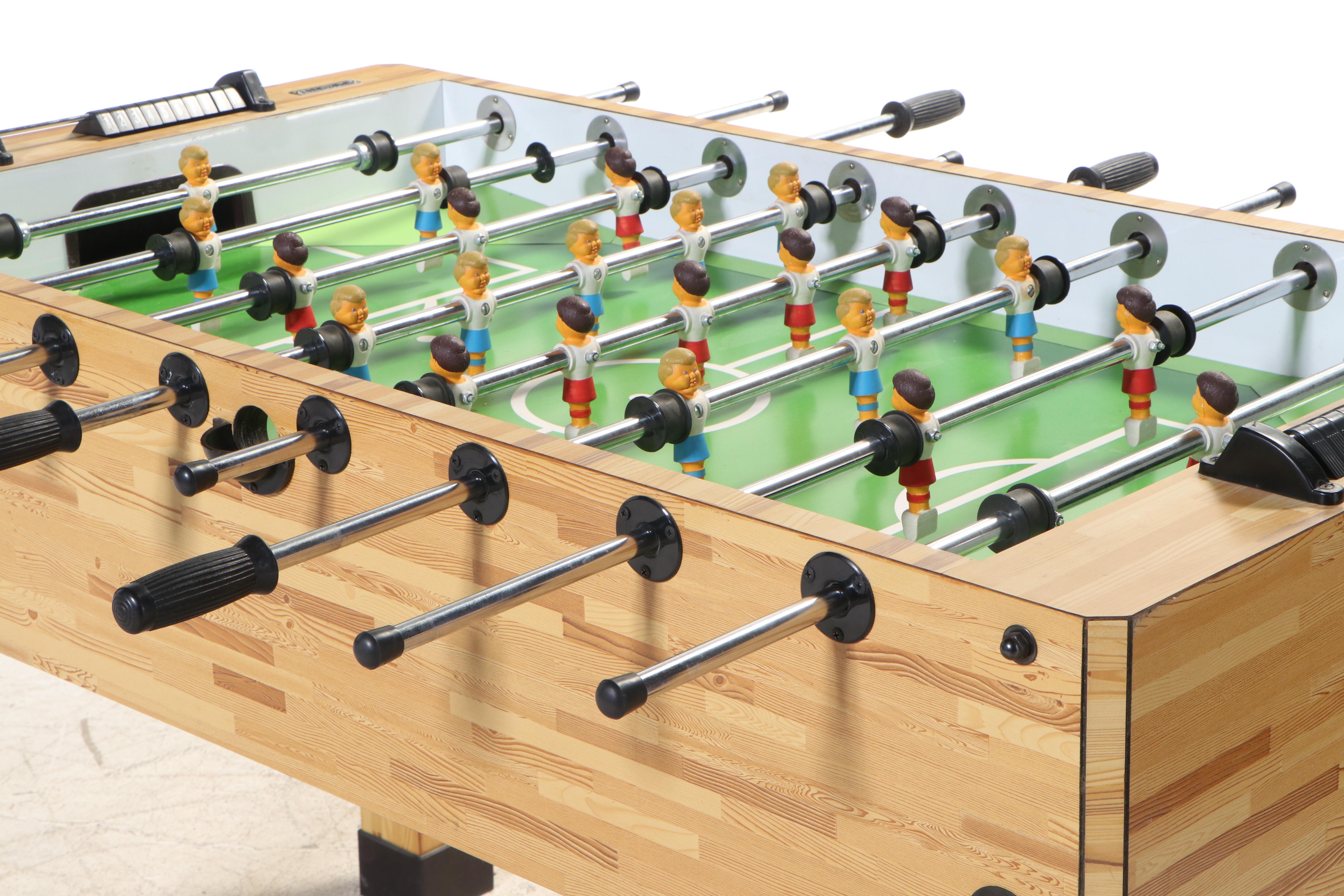 Sportcraft Oak-Grained Laminate Foosball Table