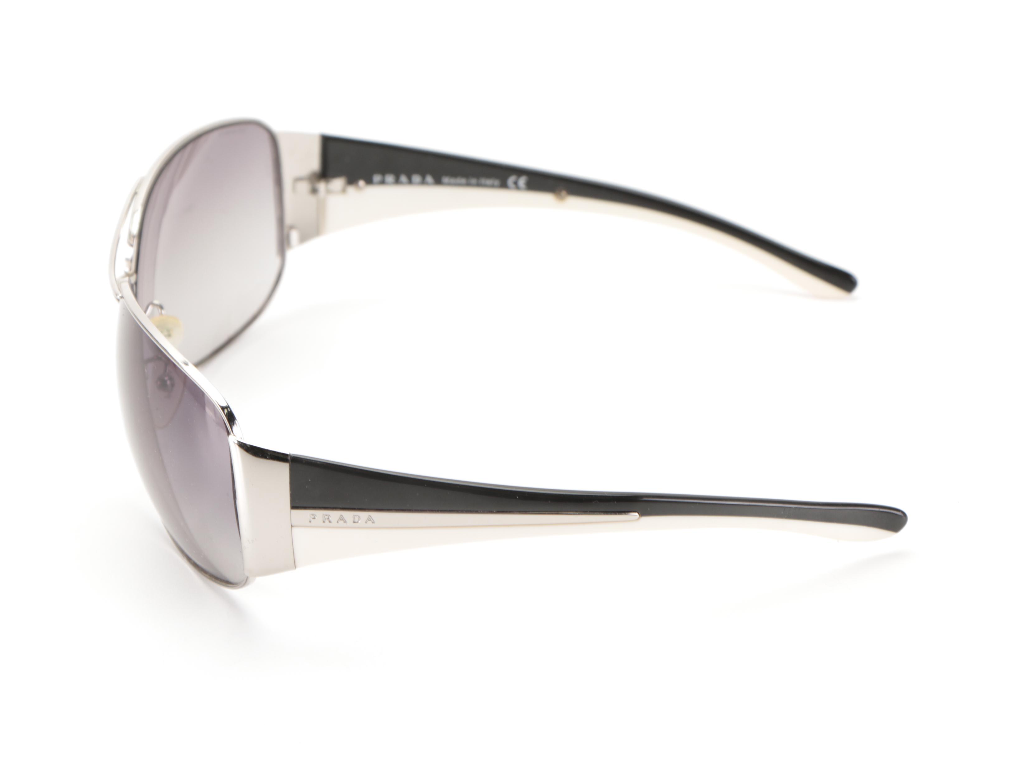 Prada Sport SPR 75G Aviator Style Sunglasses with Case