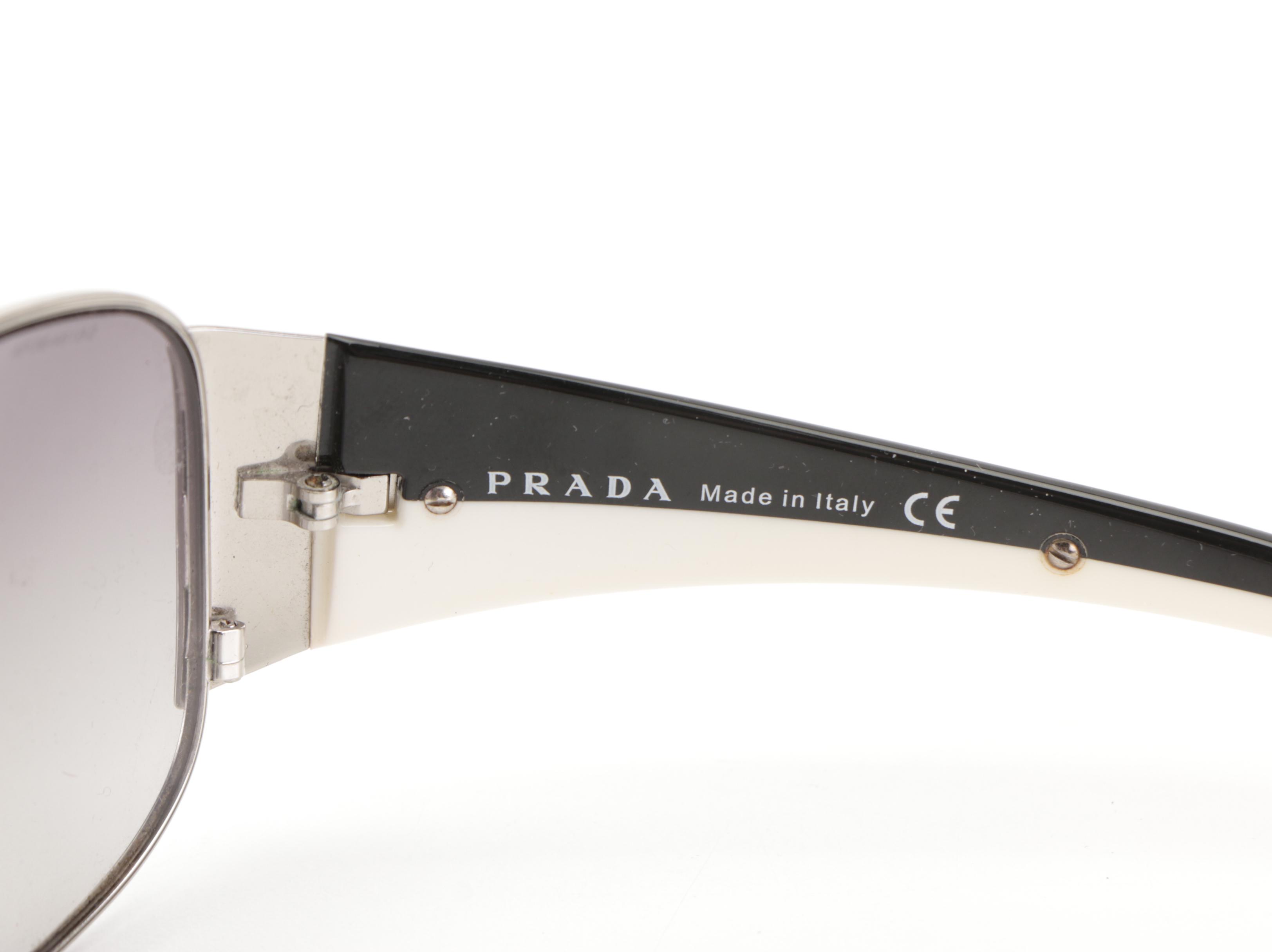 Prada Sport SPR 75G Aviator Style Sunglasses with Case