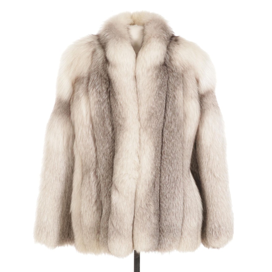 Full Skin Platinum Fox Fur Jacket from Lord & Taylor