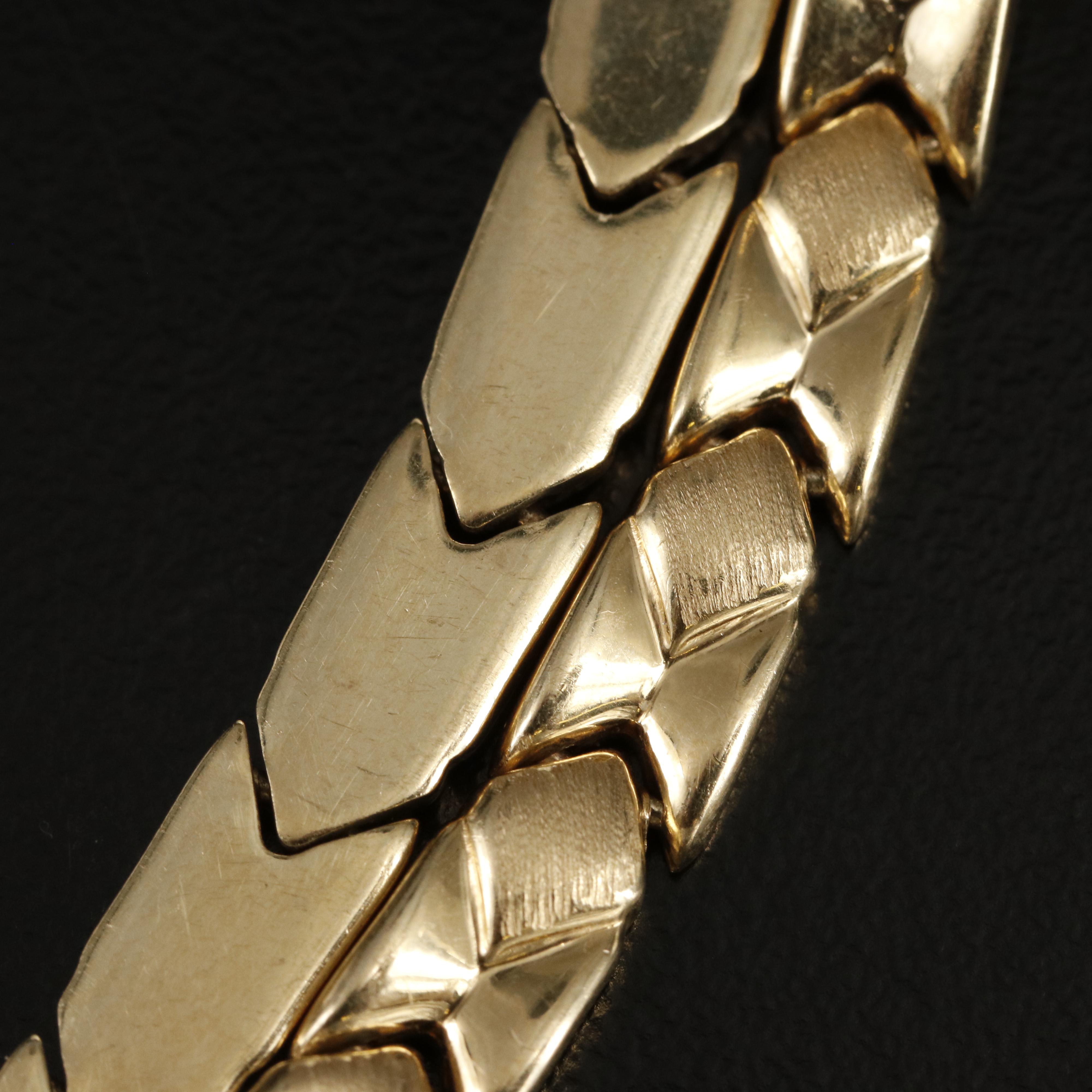 Italian 14K Ruby, Spinel, Sapphire and Emerald Bracelet