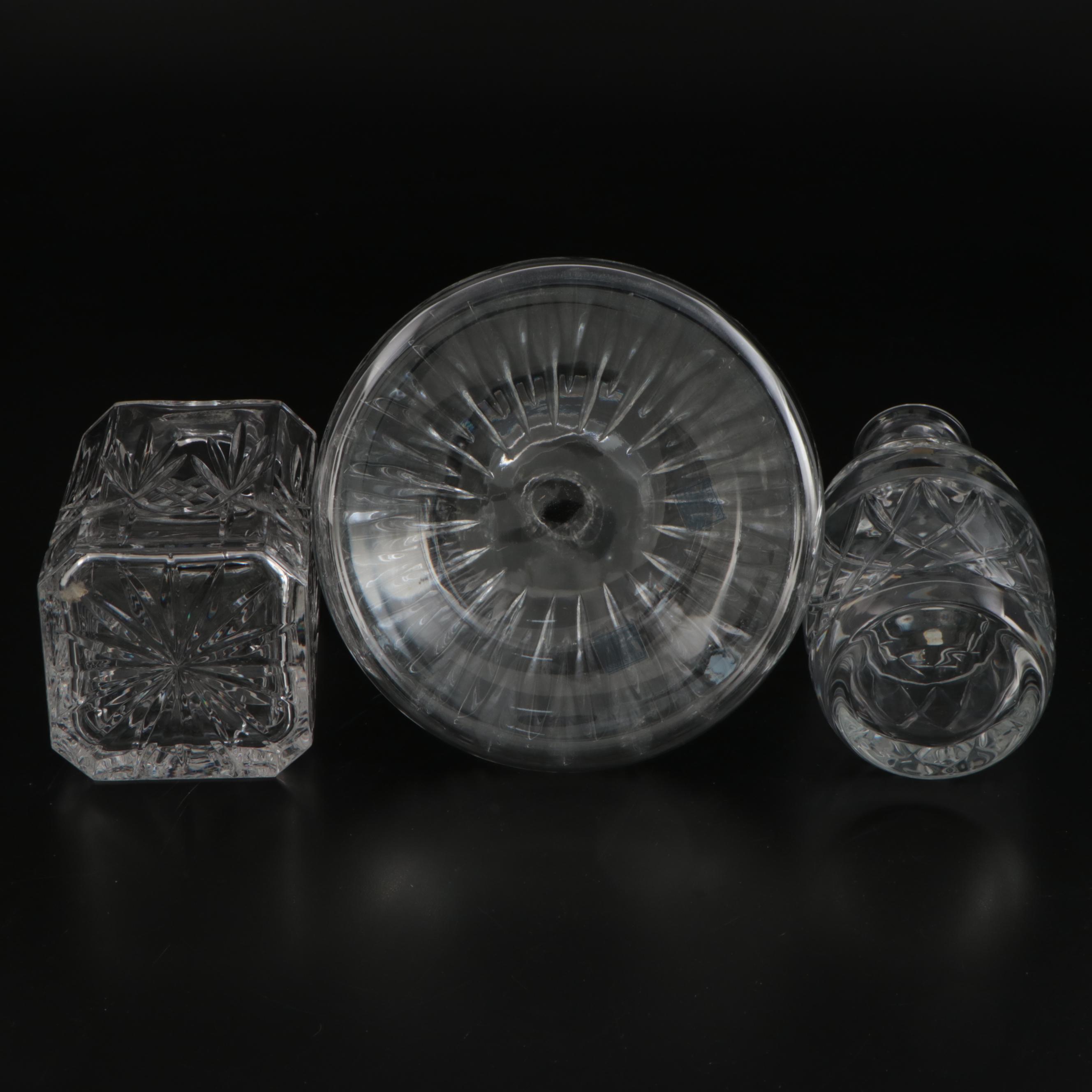Samobor "Illusions" Crystal Decanter with Other Crystal Decanters