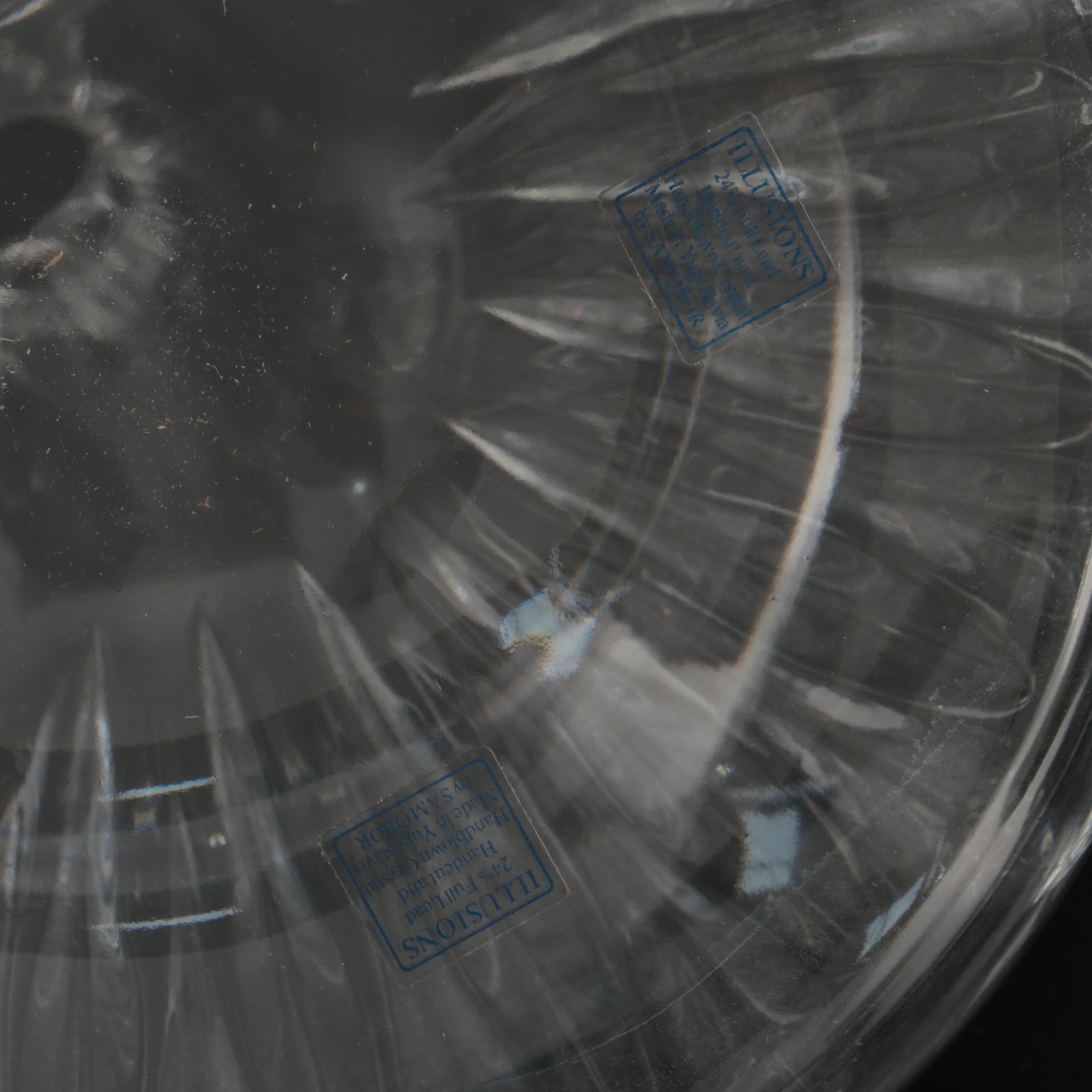 Samobor "Illusions" Crystal Decanter with Other Crystal Decanters