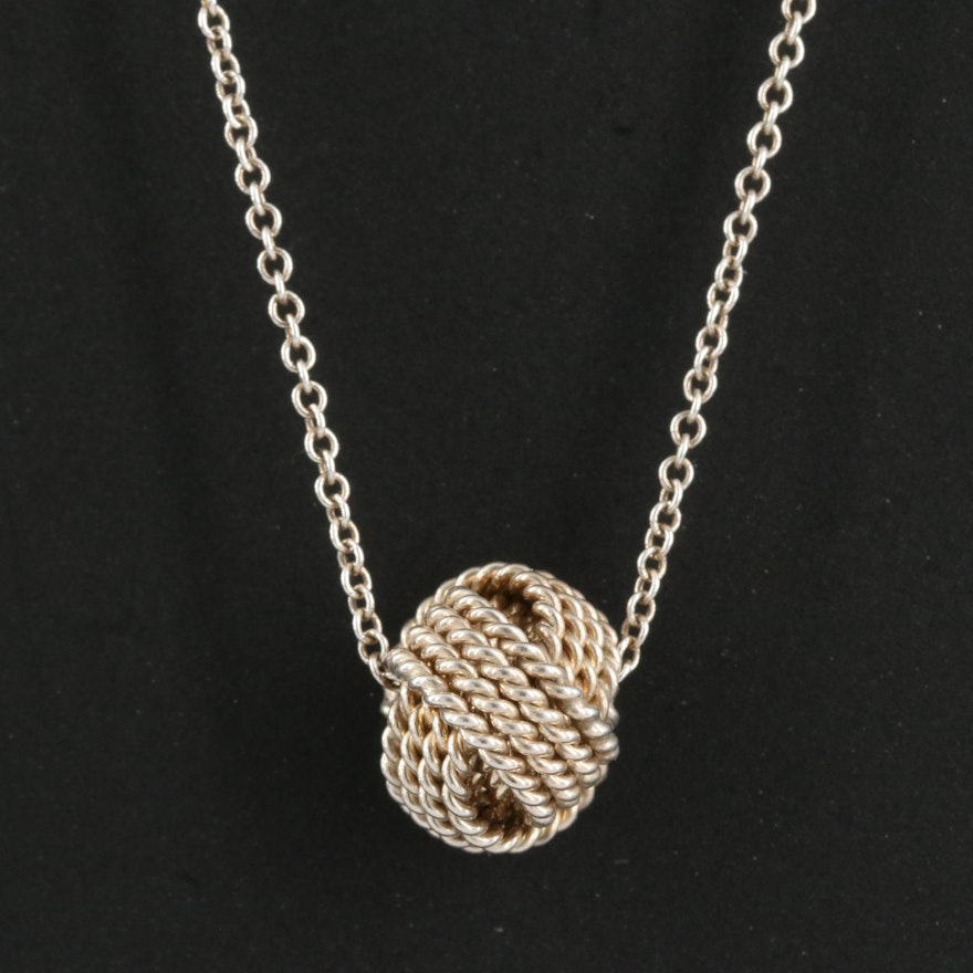 Tiffany & Co. Knot Pendant Necklace