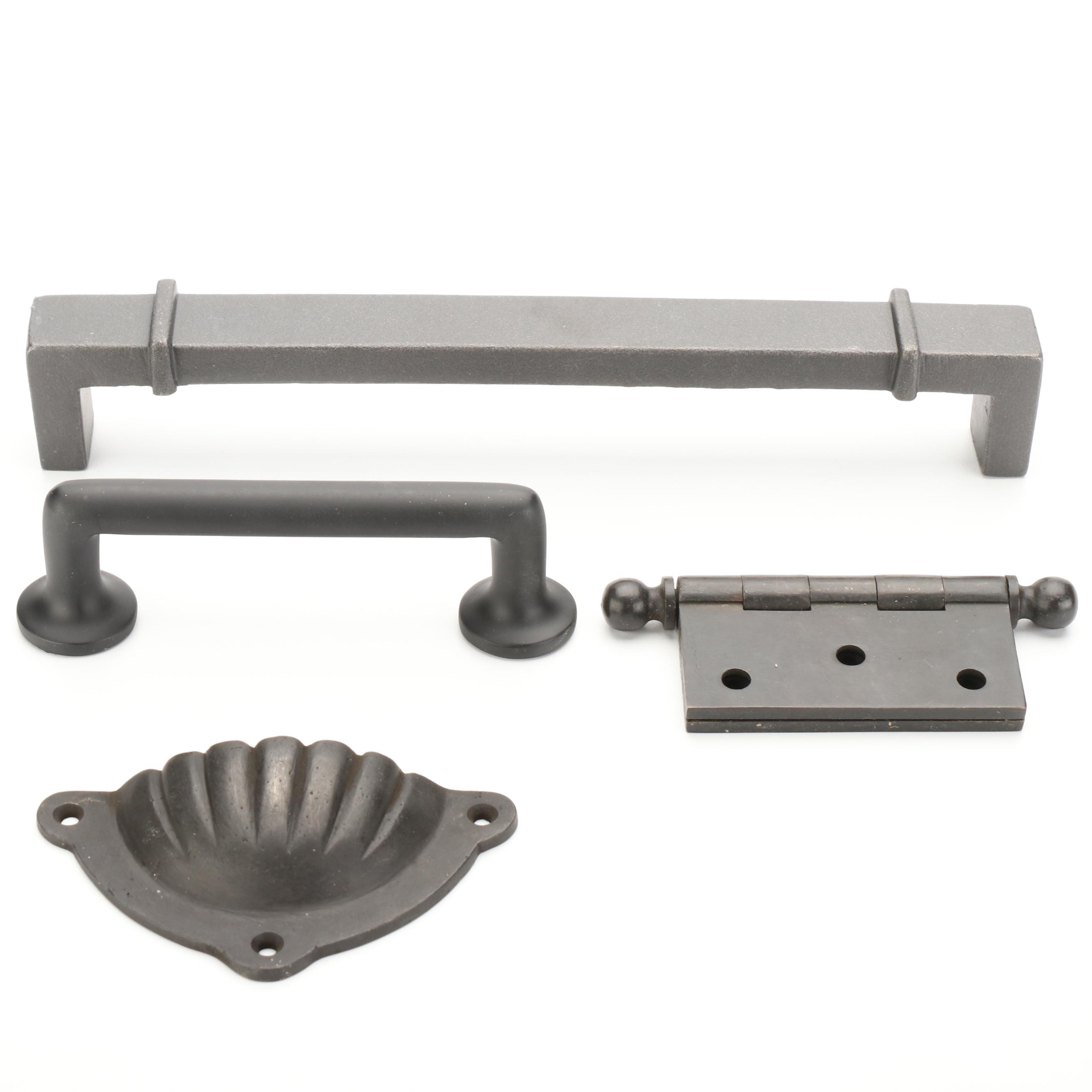 Deadbolt Lock in Solid Bronze, Tie Back Shutter Dog, Cabinet Pull and More