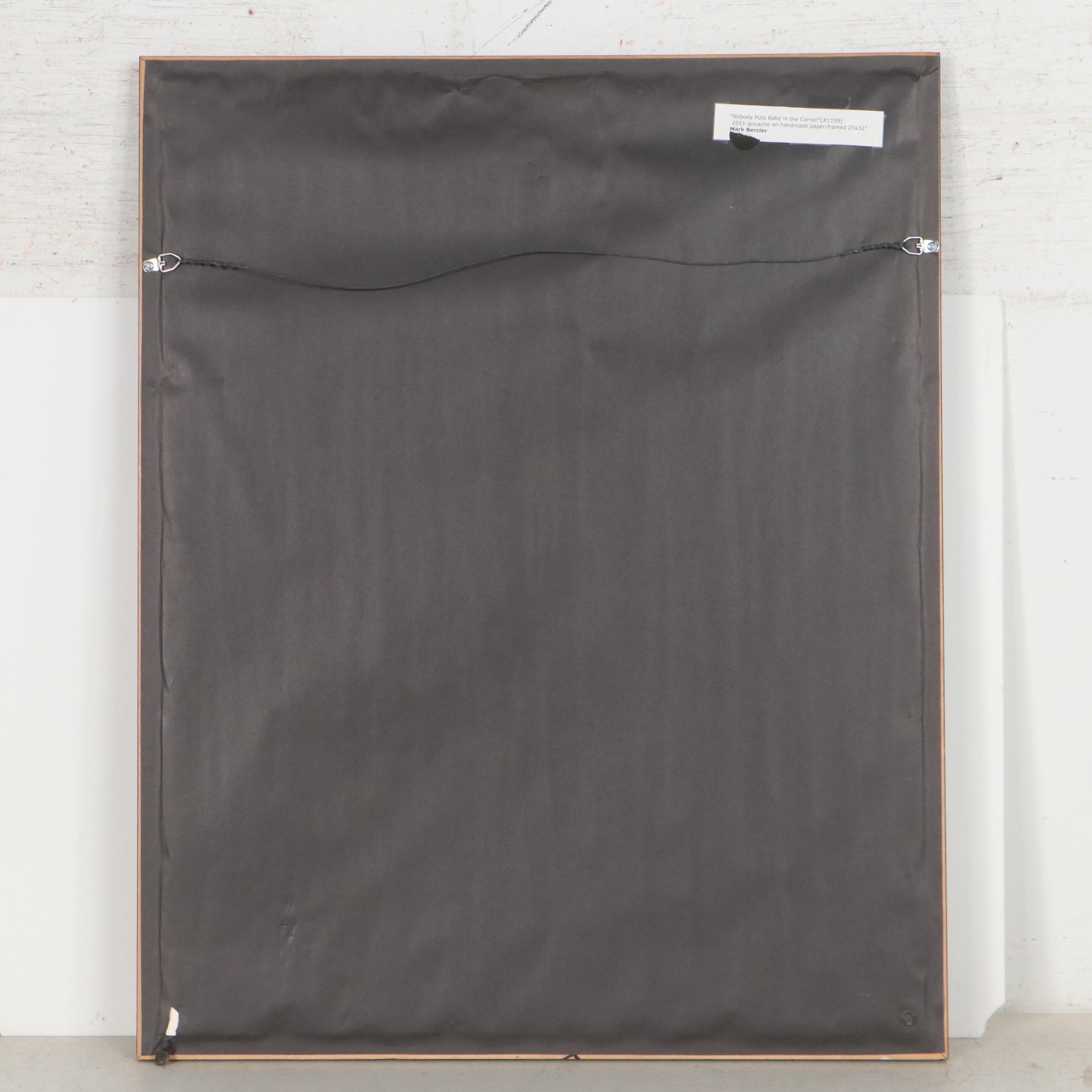 Mark Bercier Gouache Painting "Nobody Puts Baby in the Corner," 2011