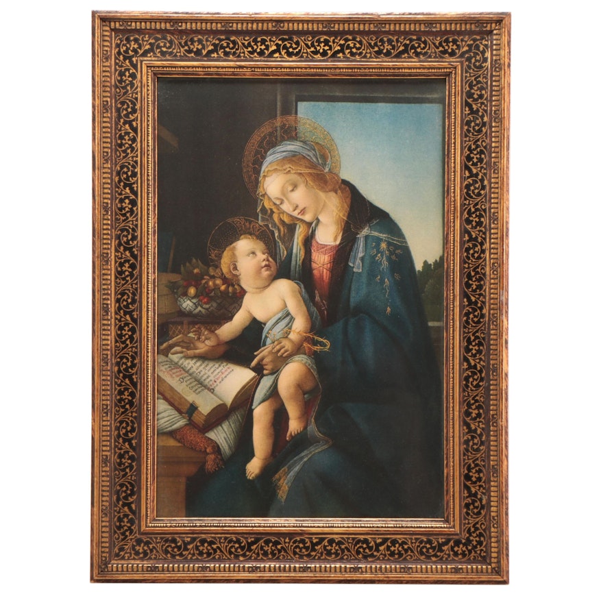 Collotype After Sandro Botticelli "The Virgin and Child"