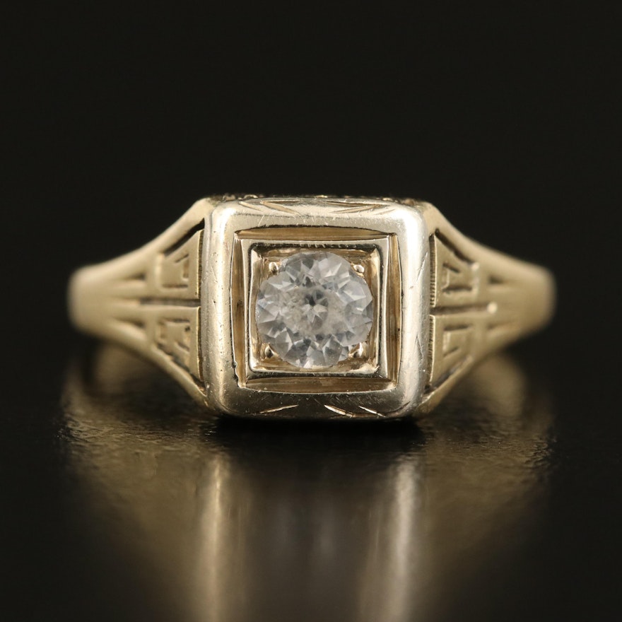 Vintage 14K Sapphire Ring