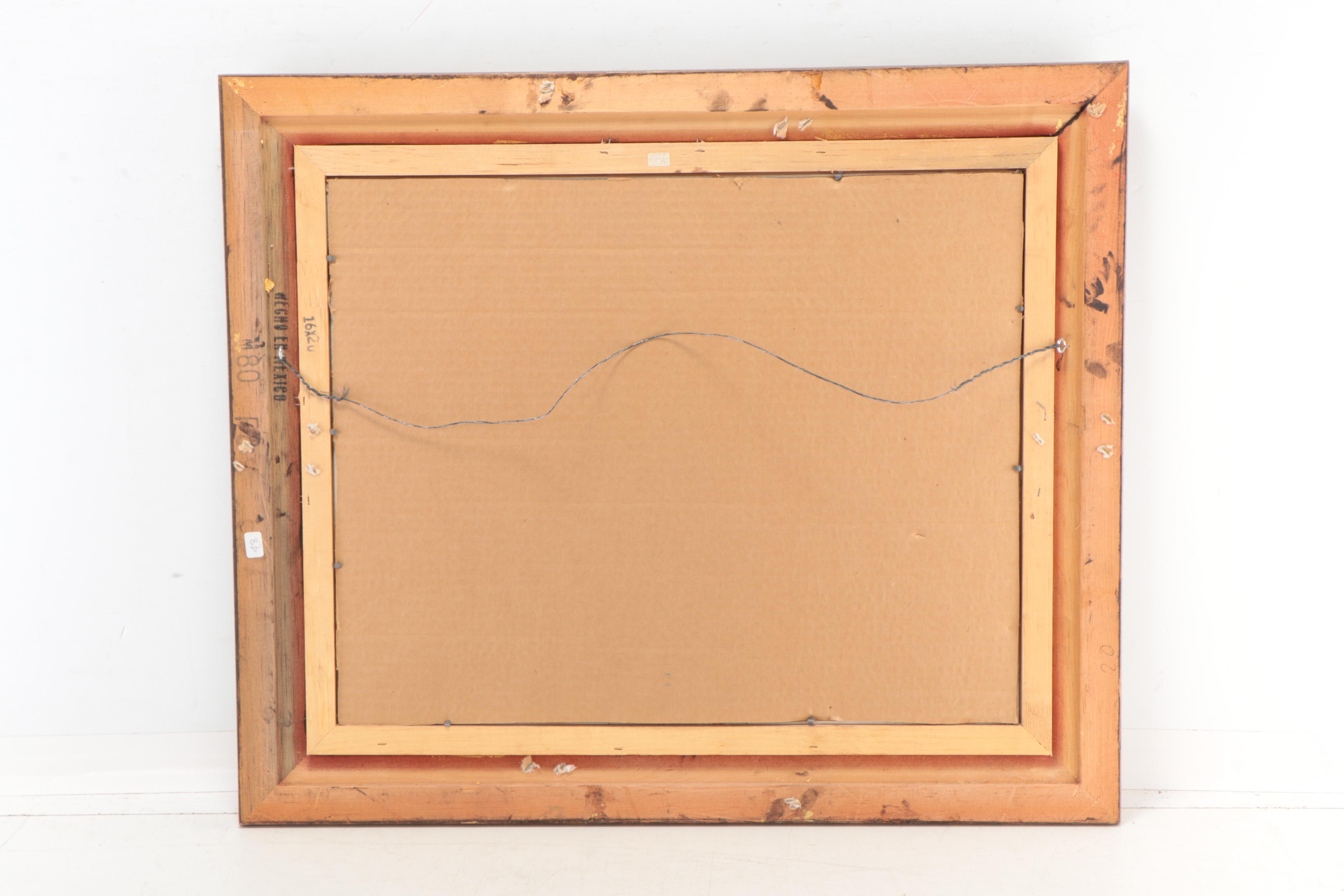 Casey Tsosie Southwestern Still Life Acrylic Painting, 1981