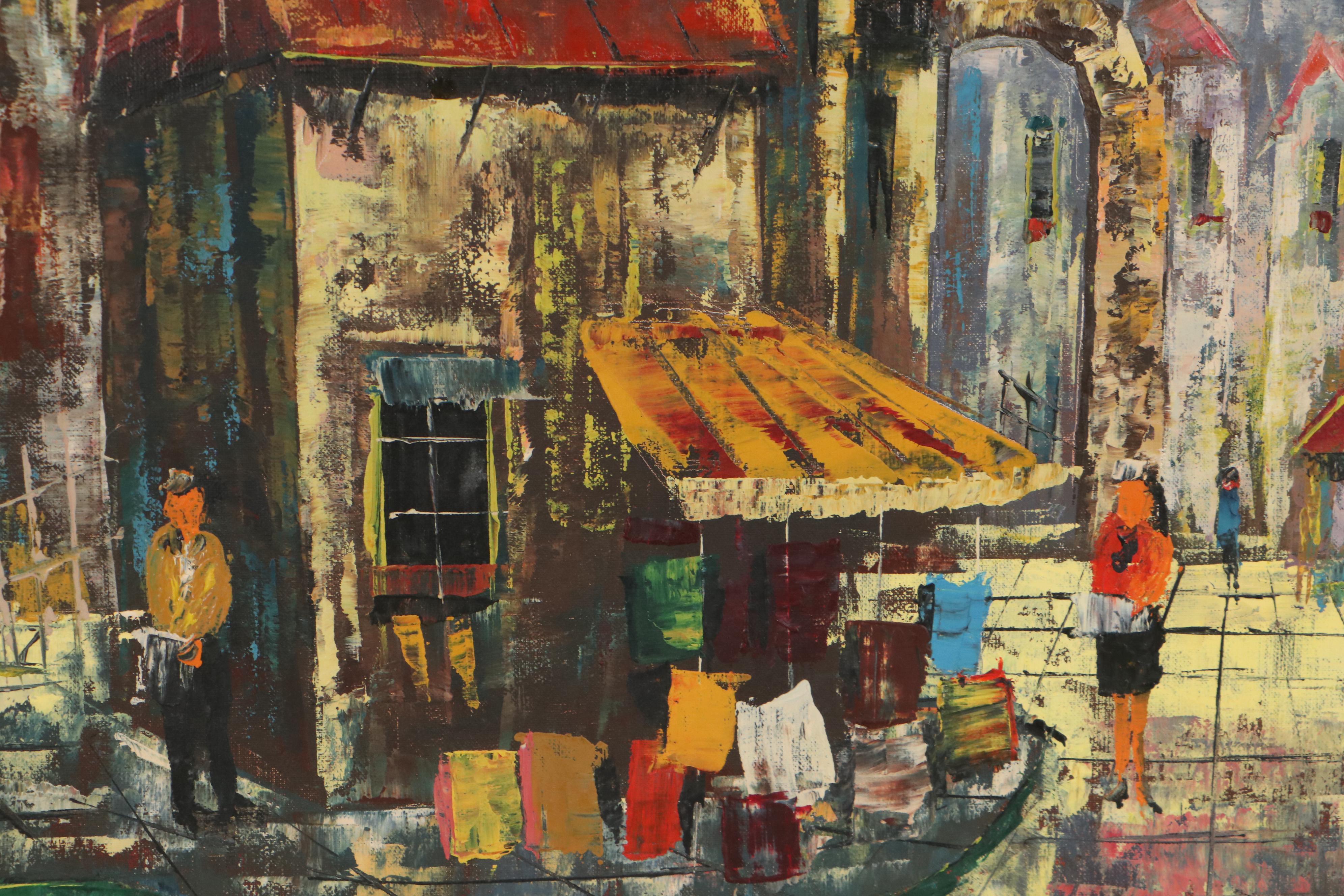 Impressionist Style Oil Painting, Late 20th Century