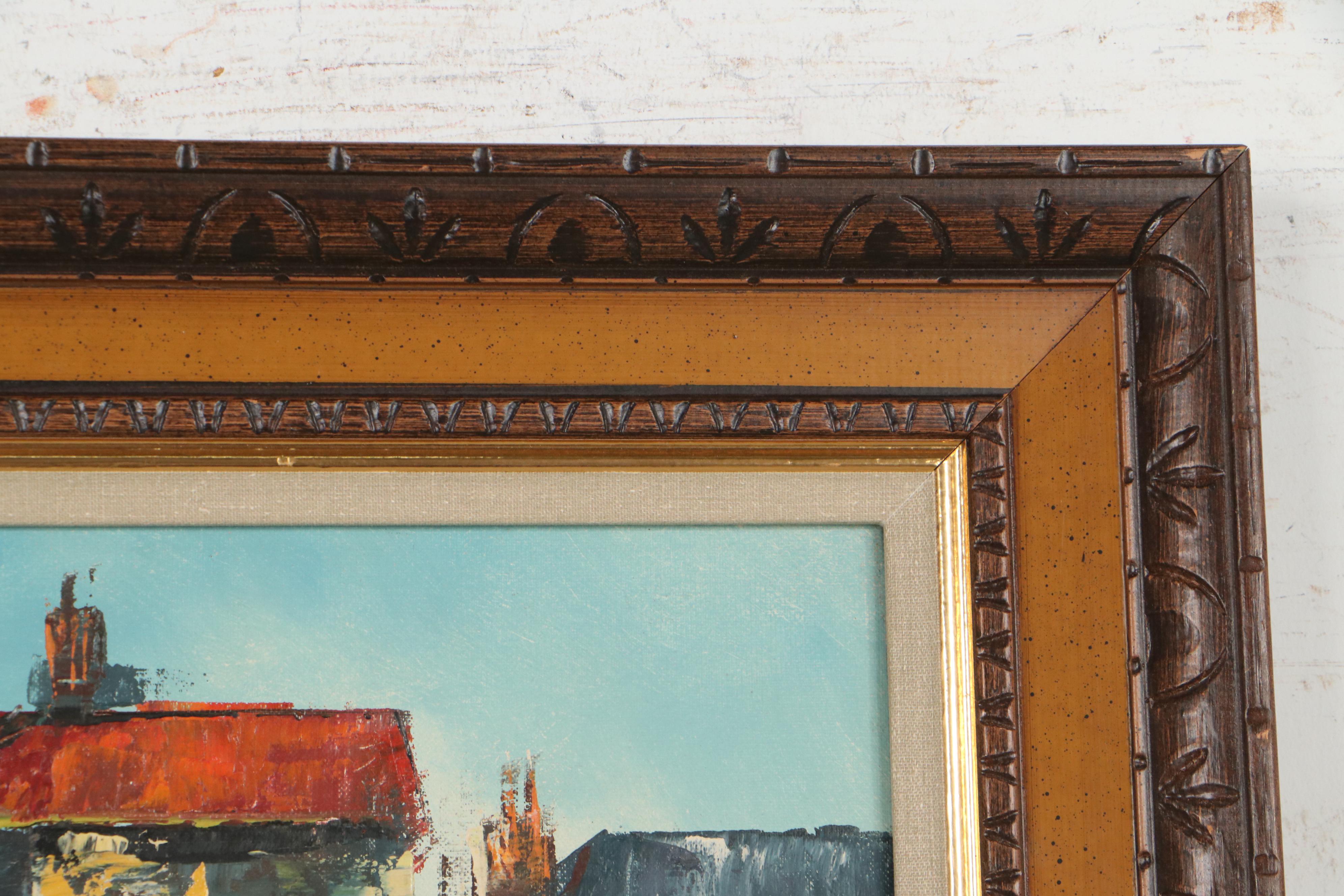 Impressionist Style Oil Painting, Late 20th Century