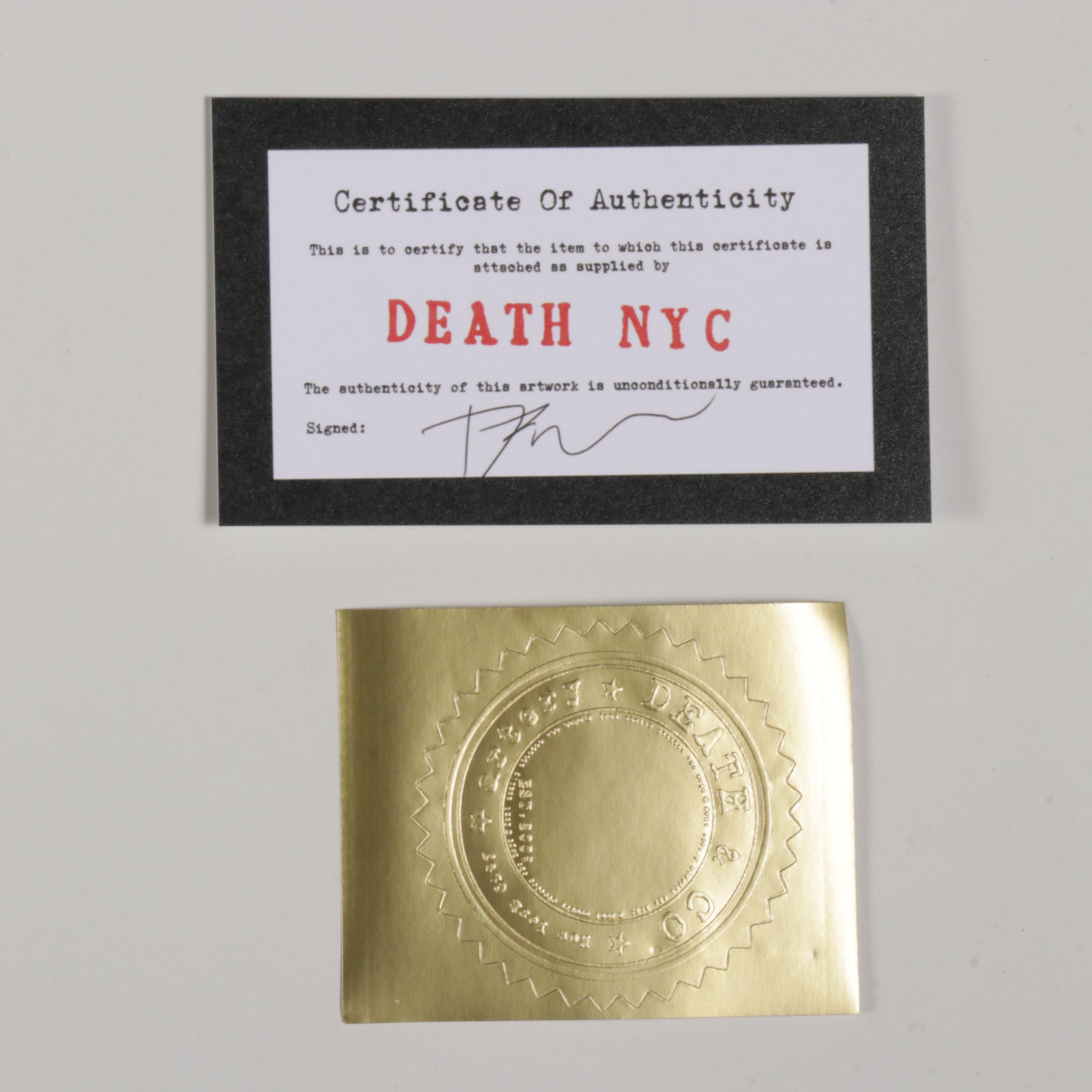 Death NYC Pop Art Graphic Prints Featuring Queen Elizabeth and Kobe Bryant, 2020