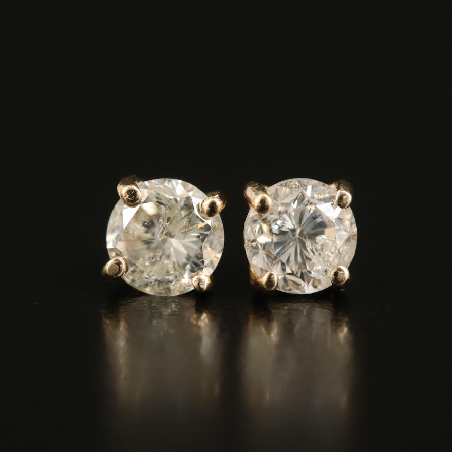 14K 0.67 CTW Diamond Stud Earrings