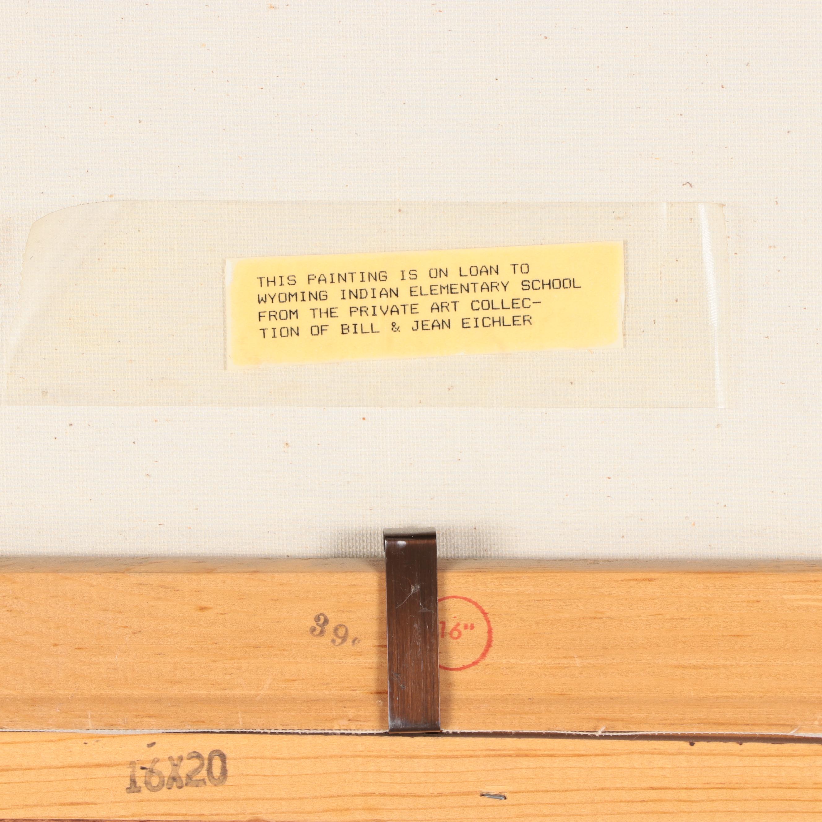 Daniel Yazzie Southwestern Still Life Oil Painting of Jewelry and Pottery