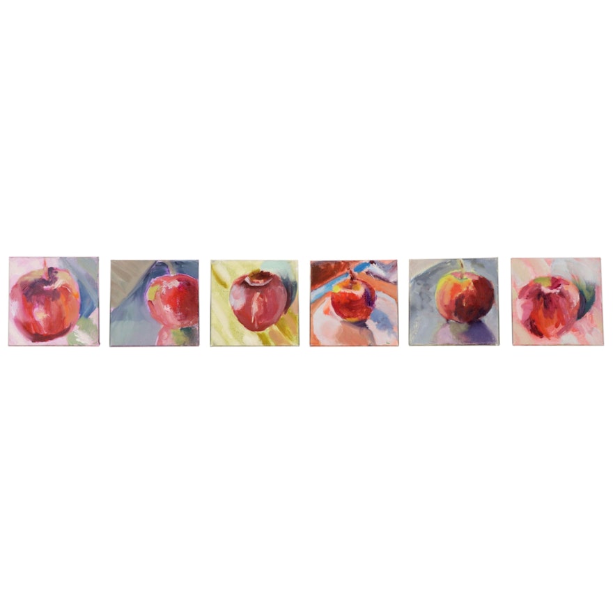 Daryl Brown Oil Paintings "Apples in Oil," 21st Century